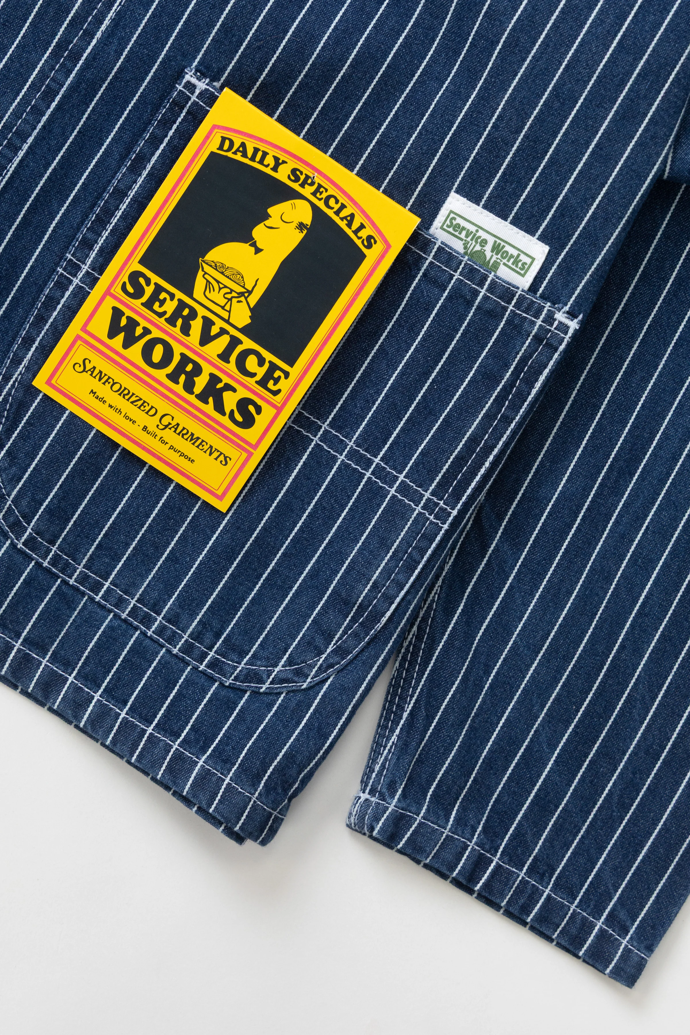 Pinstripe Denim Coverall 2.0 - Indigo - Image 6