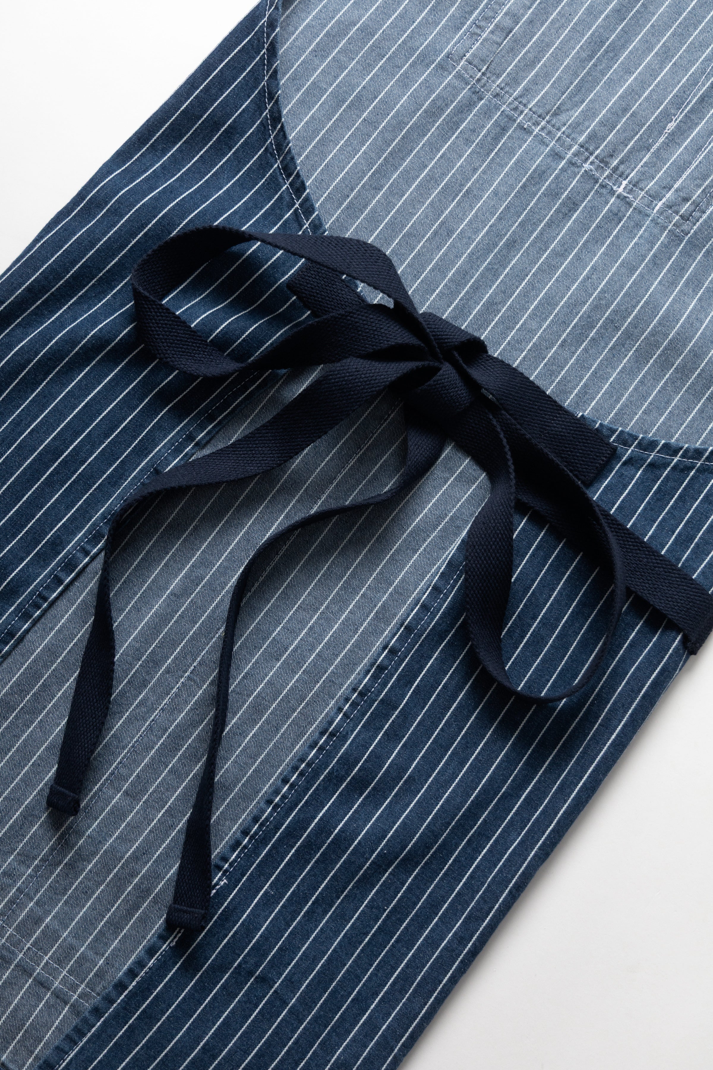 Pinstripe Denim Apron - Indigo - Image 2