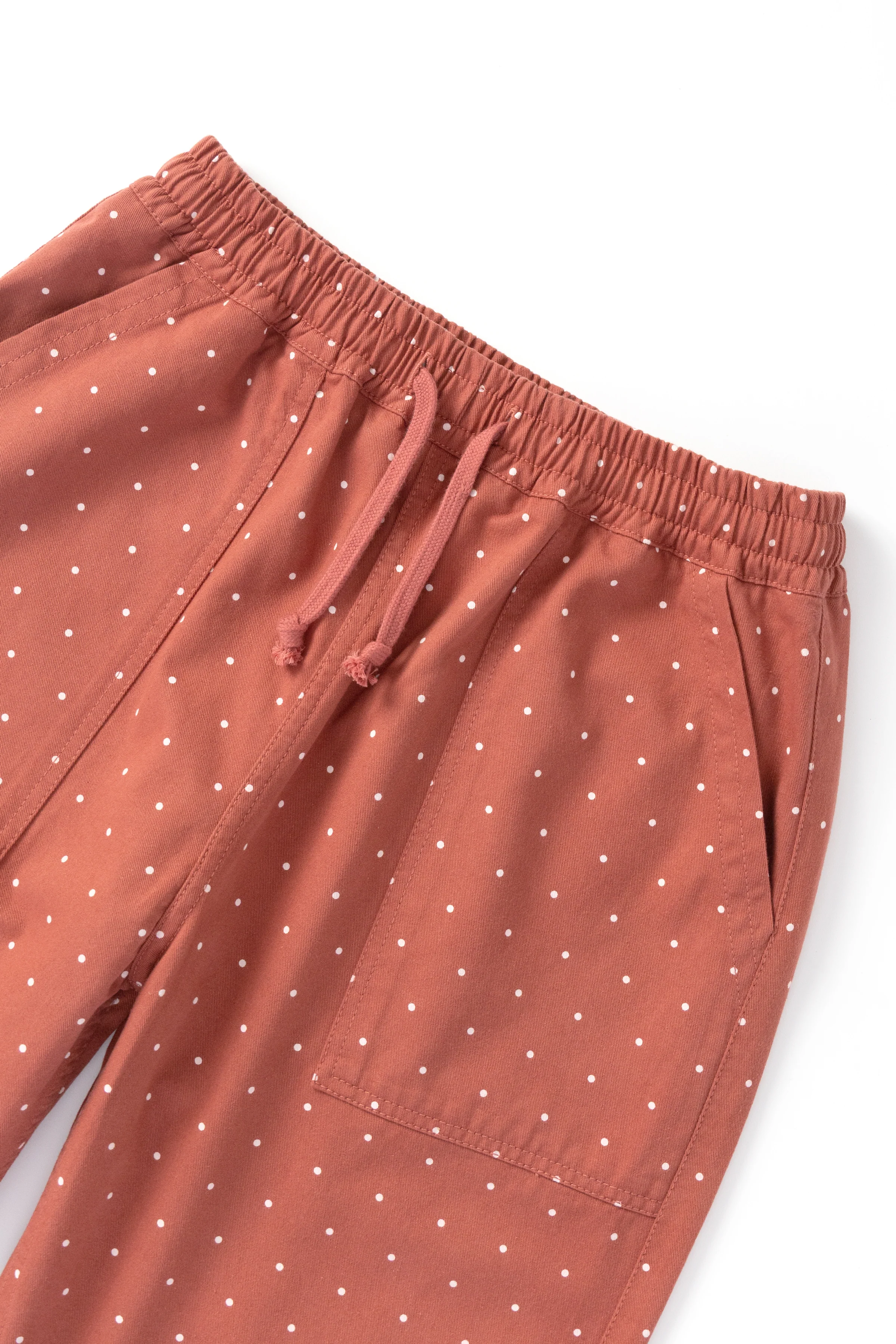 Polka Dot Chef Pants - Clay - Image 2