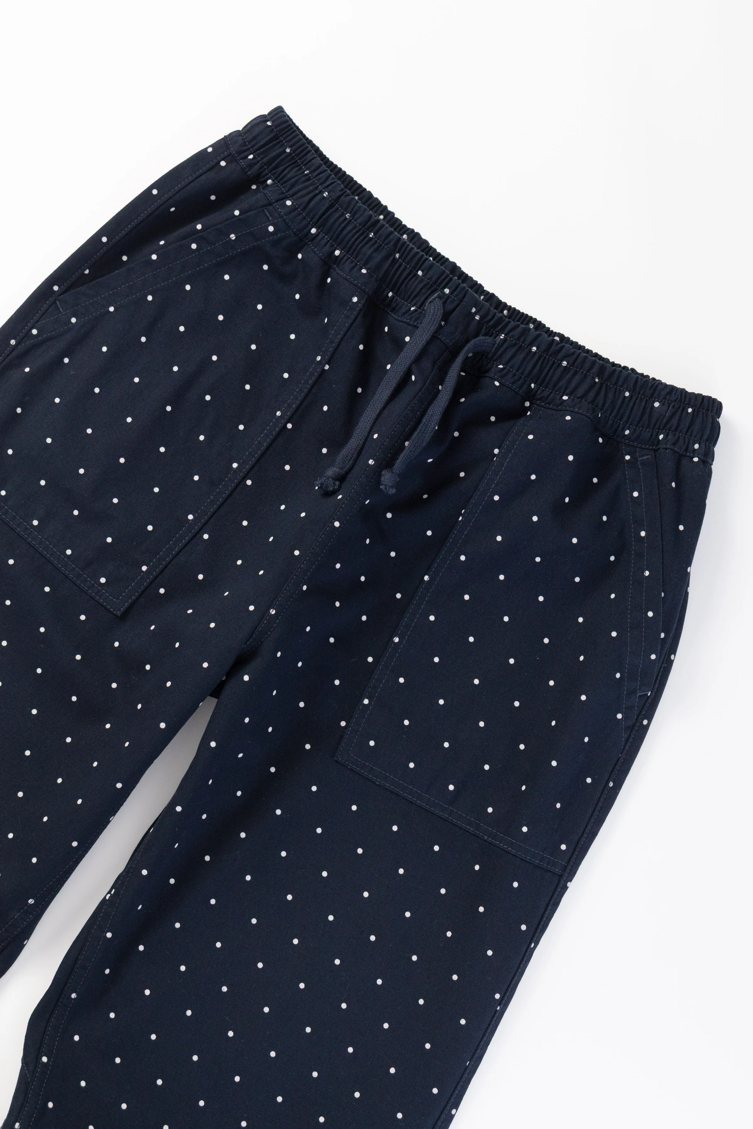 Polka Dot Chef Pants - Navy - Image 2
