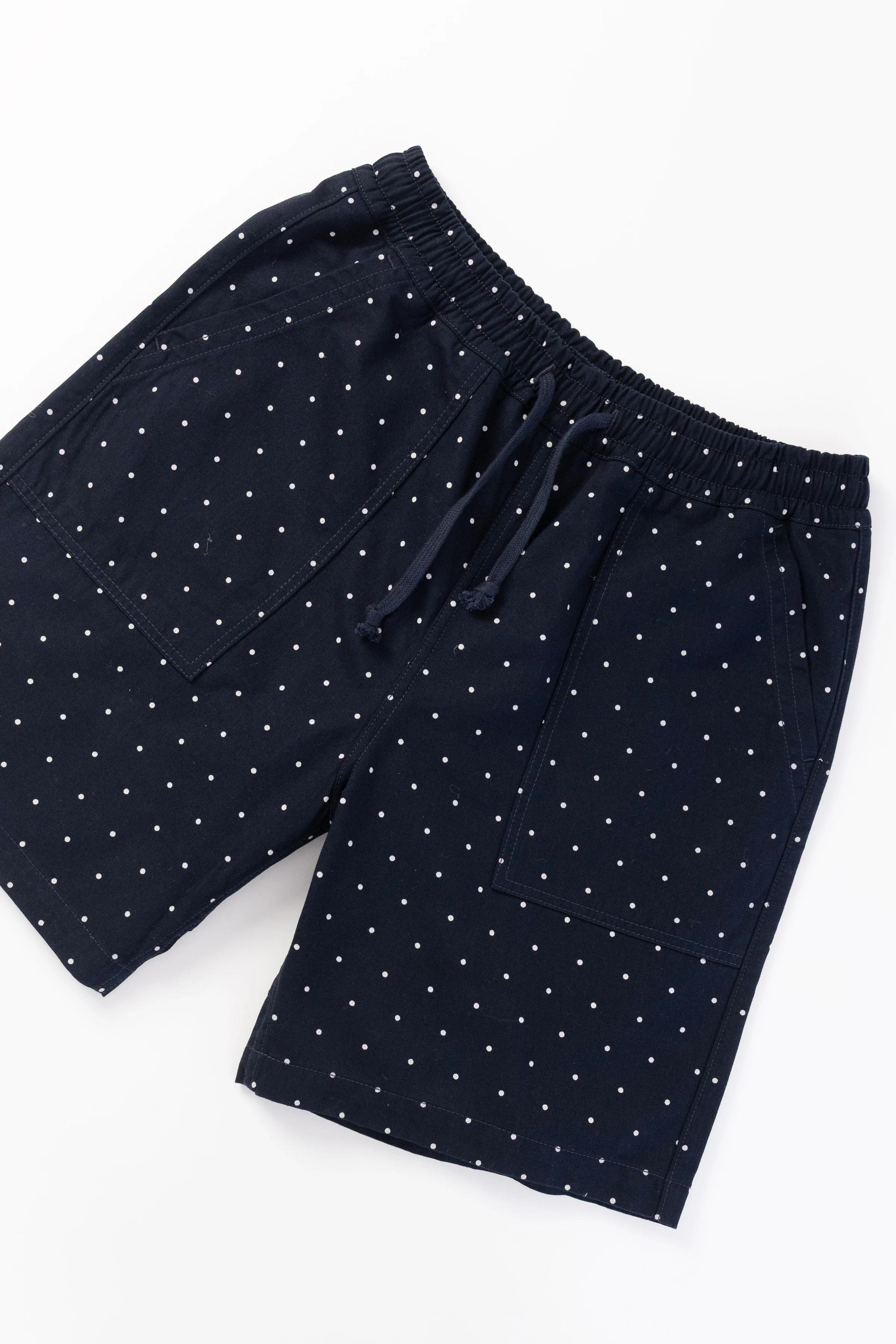 Polka Dot Chef Shorts - Navy - Image 2