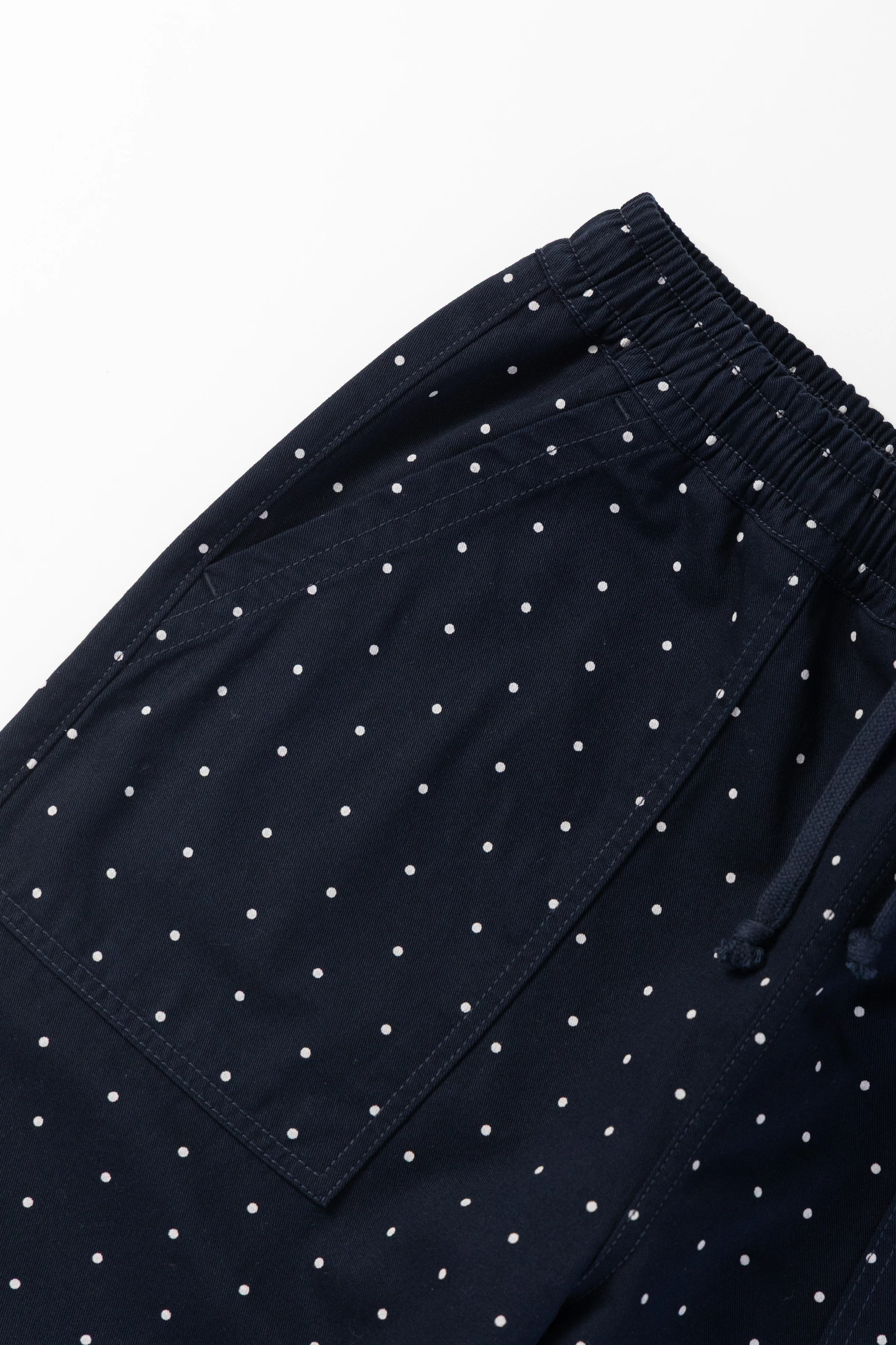 Polka Dot Chef Shorts - Navy - Image 3