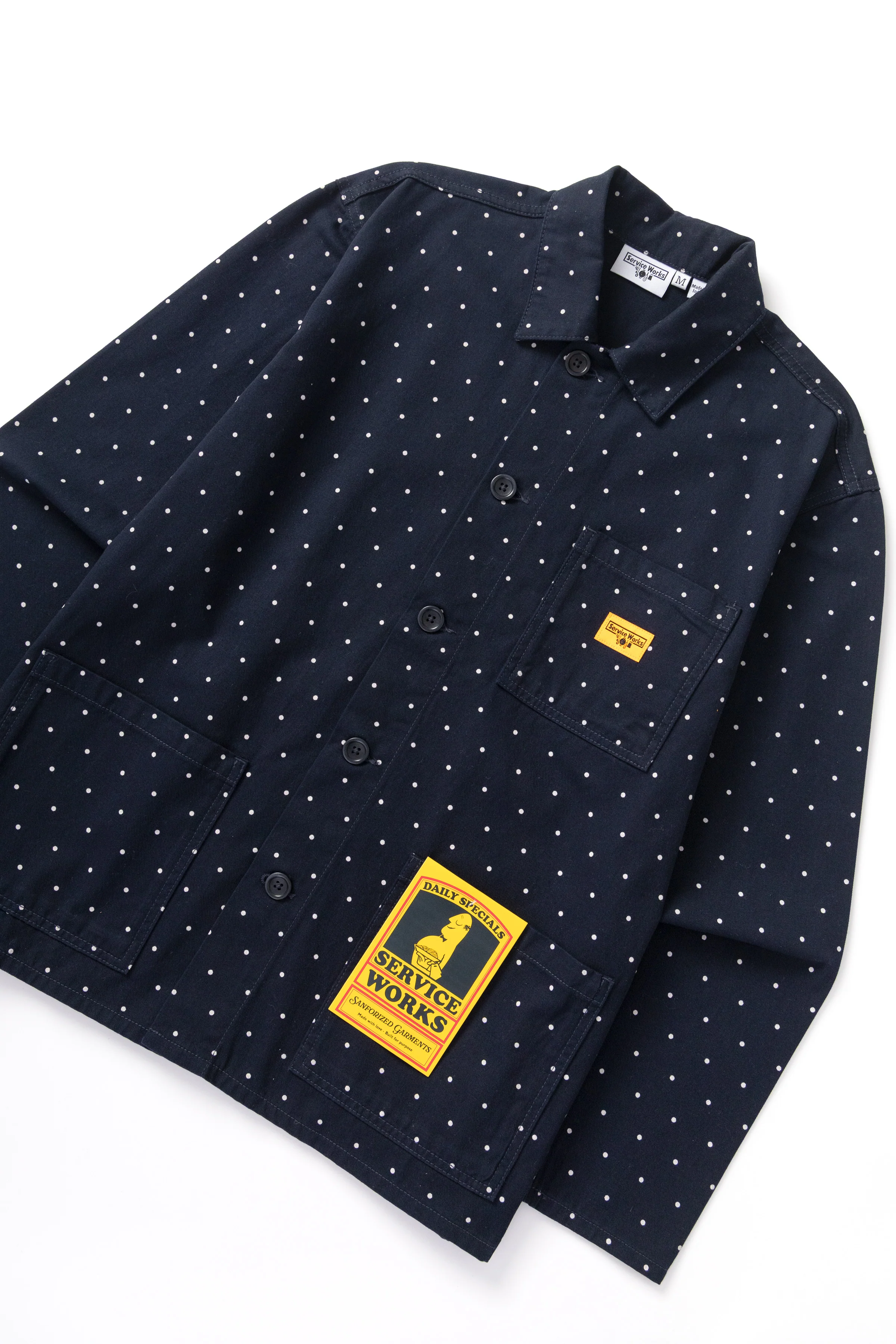 Polka Dot Chore Shirt - Navy - Image 2