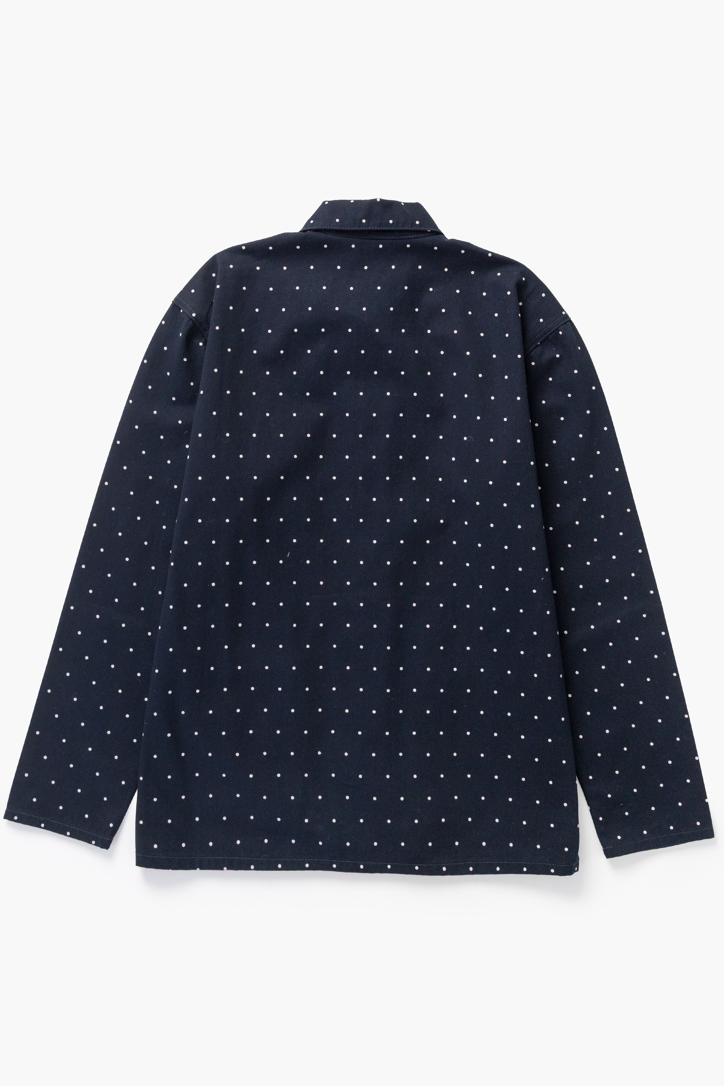 Polka Dot Chore Shirt - Navy - Image 7