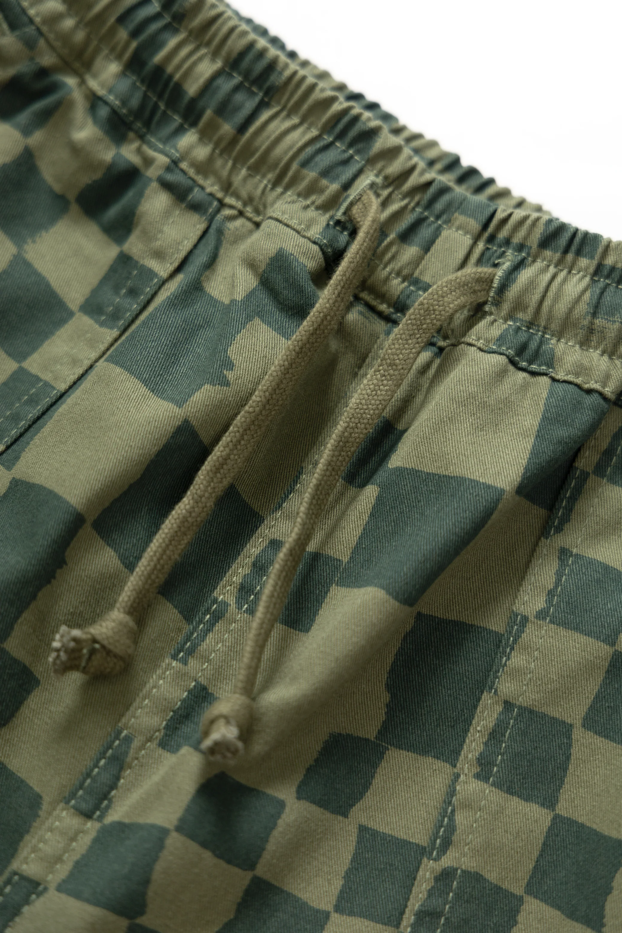 Printed Chef Pants - Olive Checker - Image 3