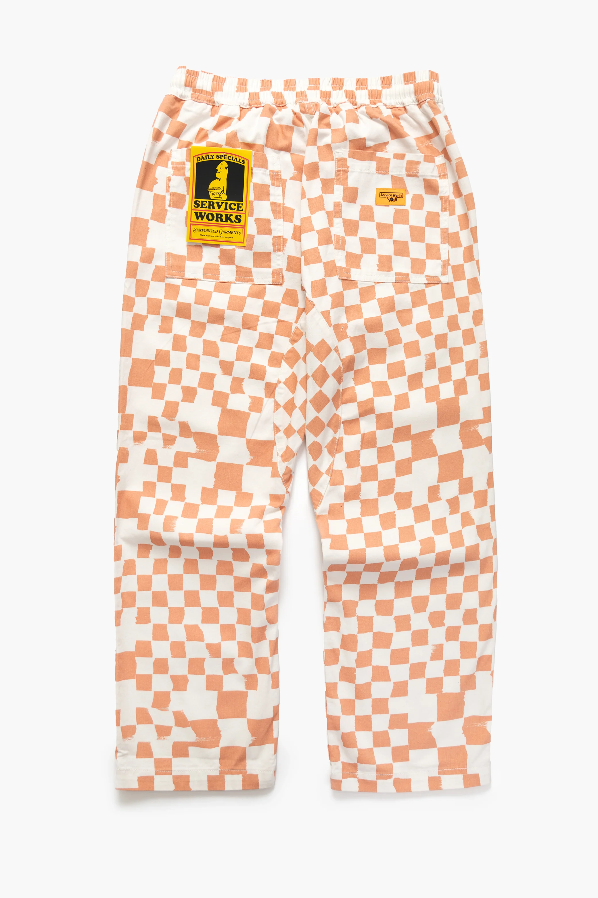Printed Chef Pants - Salmon Checker - Image 5