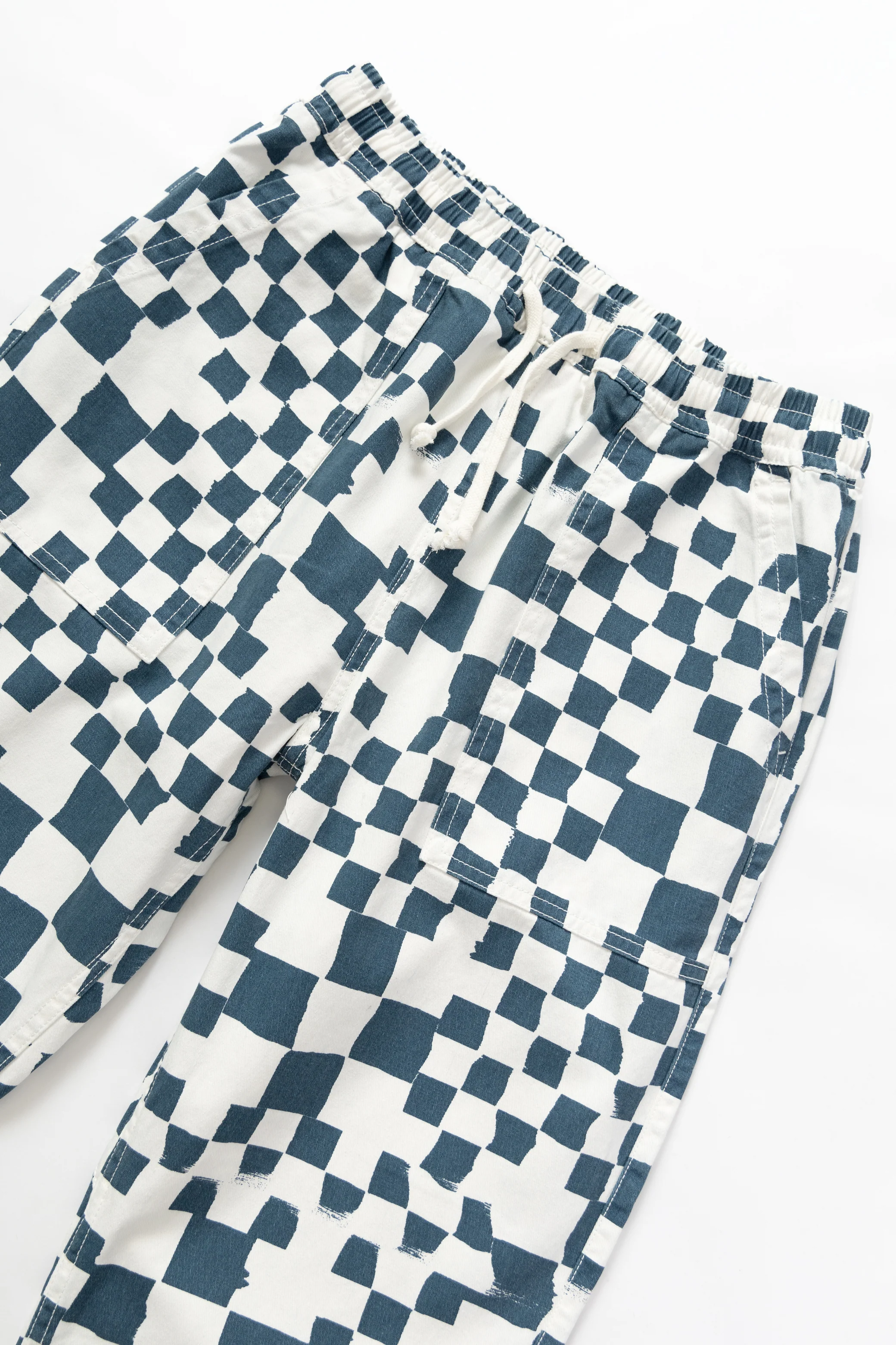 Printed Chef Pants - Teal Checker - Image 2