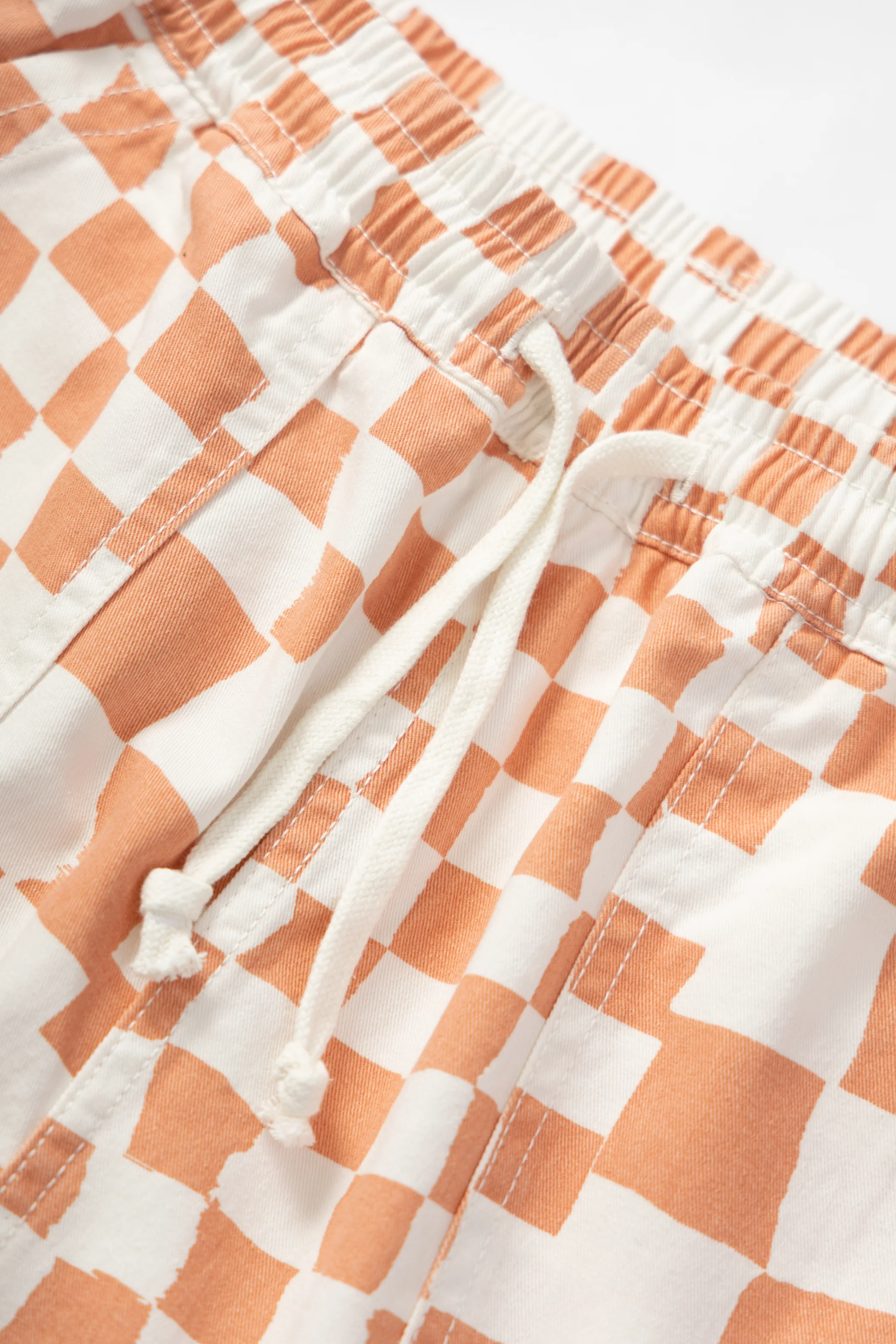 Printed Chef Shorts - Salmon Checker - Image 3