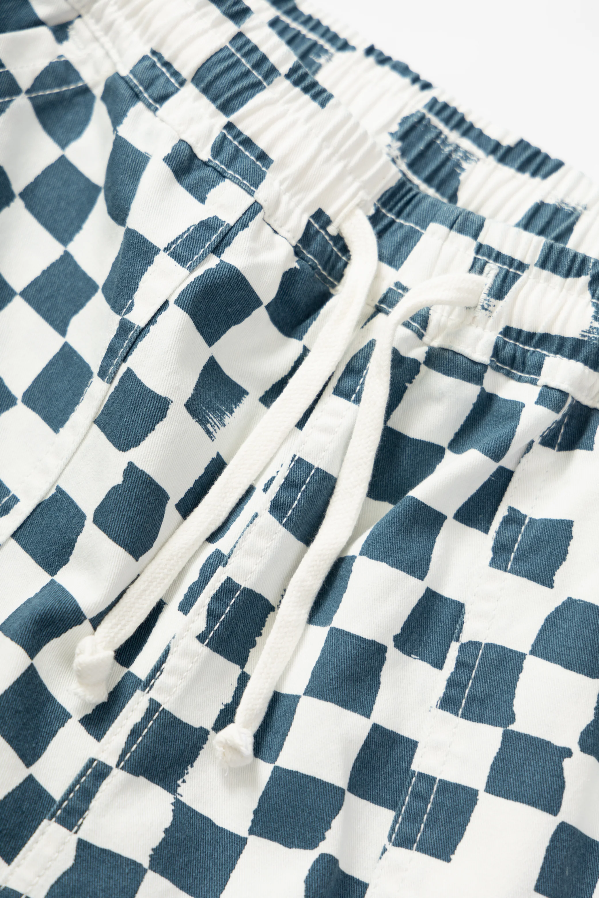 Printed Chef Shorts - Teal Checker - Image 3