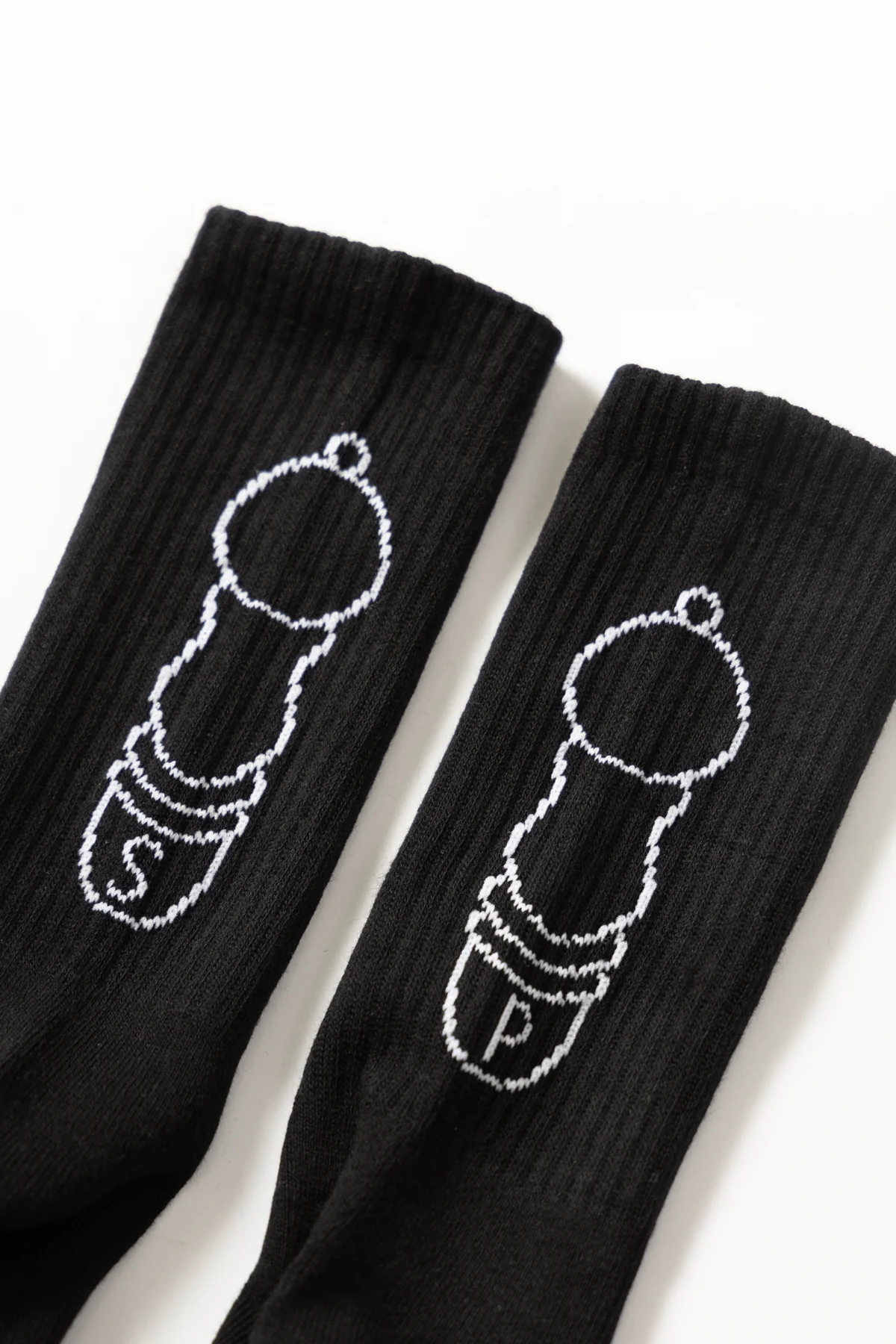 Salt + Pepper Socks - Black - Image 3