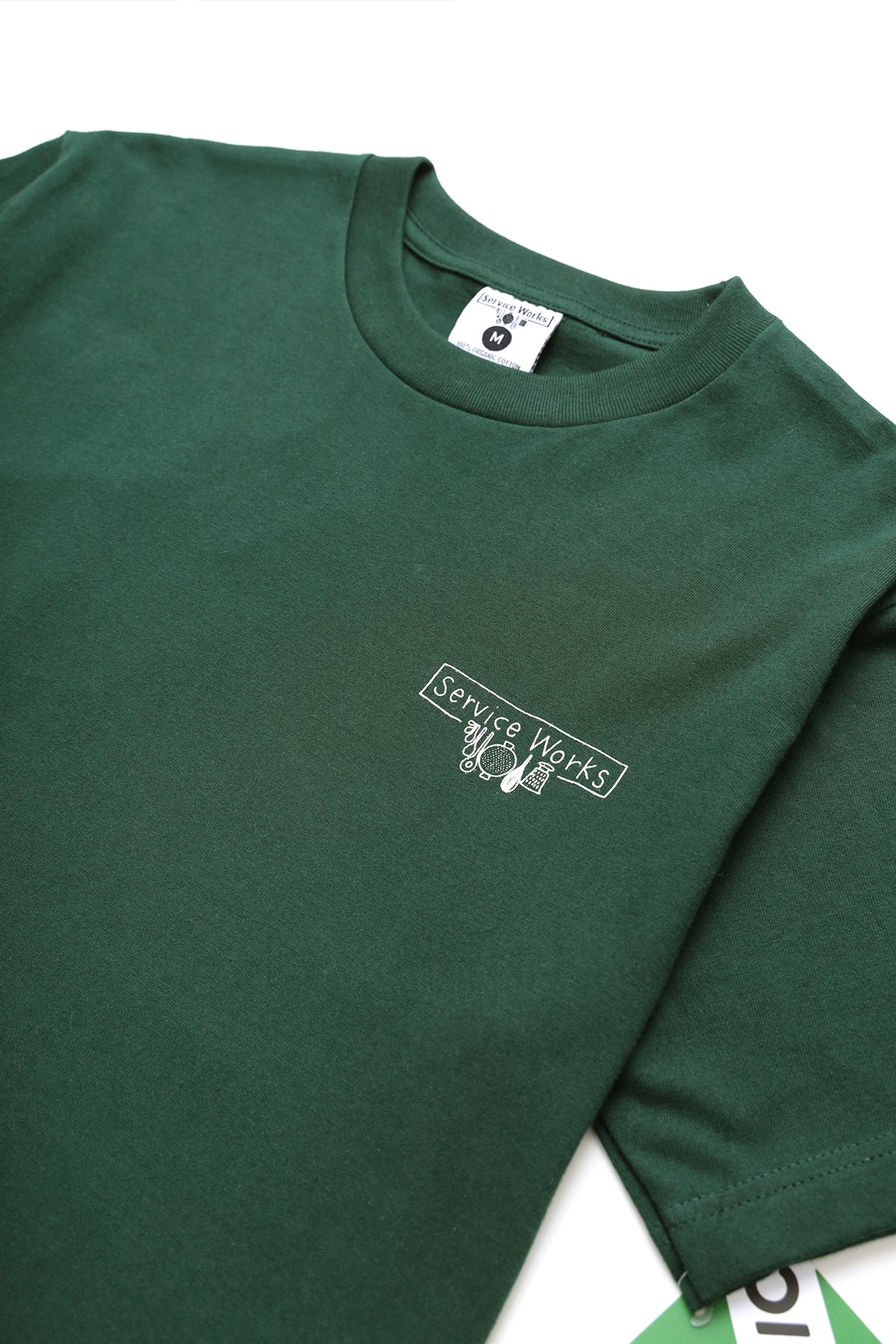 Scribble Logo Tee - Forest - Image 2