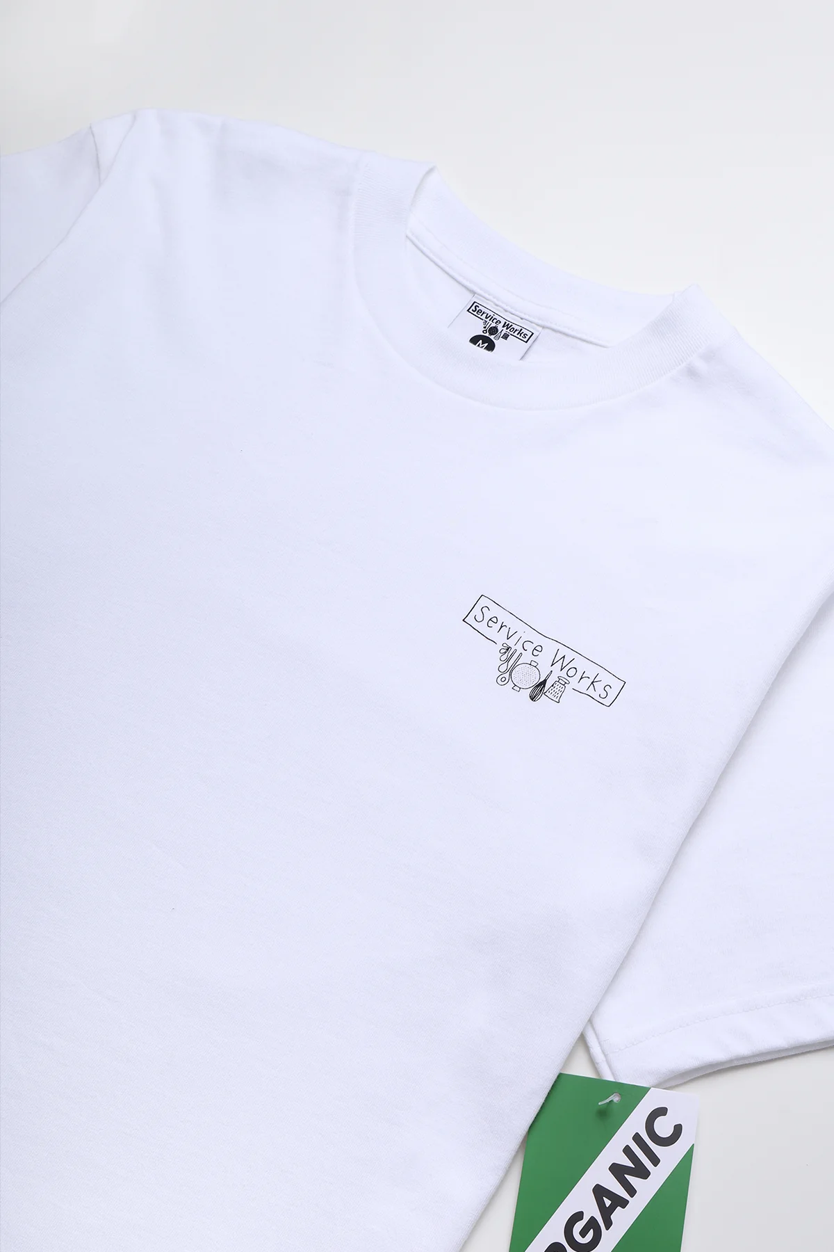 Scribble Logo Tee - White - Image 2