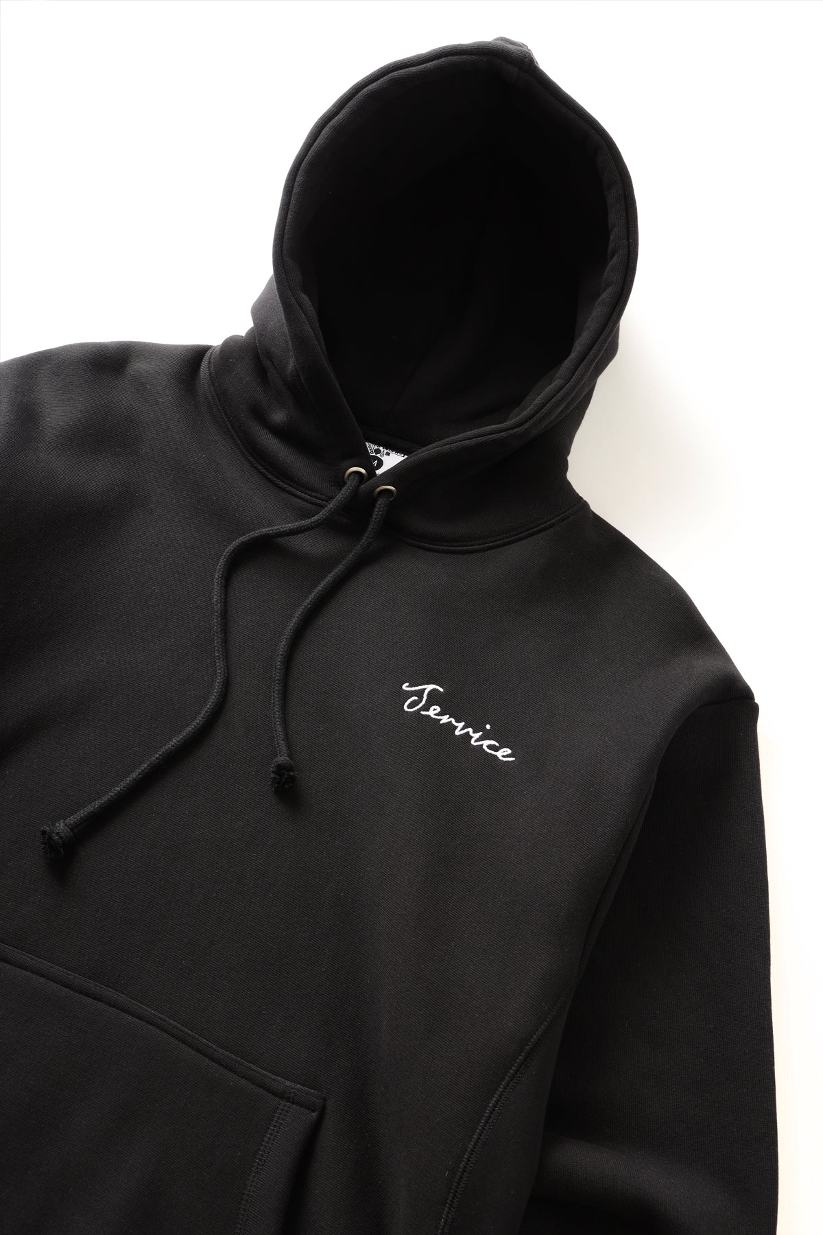 Script Logo Hoodie - Black - Image 4