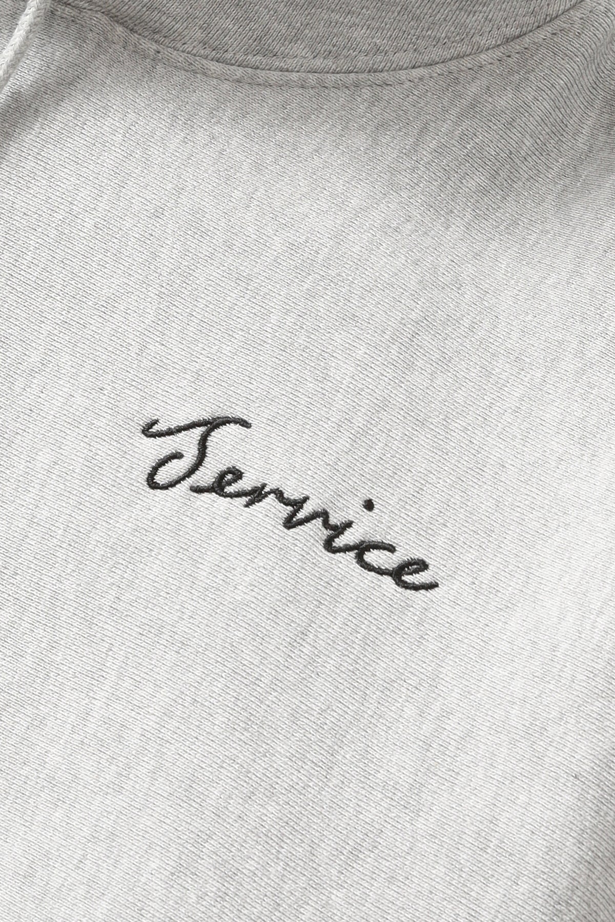 Script Logo Hoodie - Marl Grey - Image 6