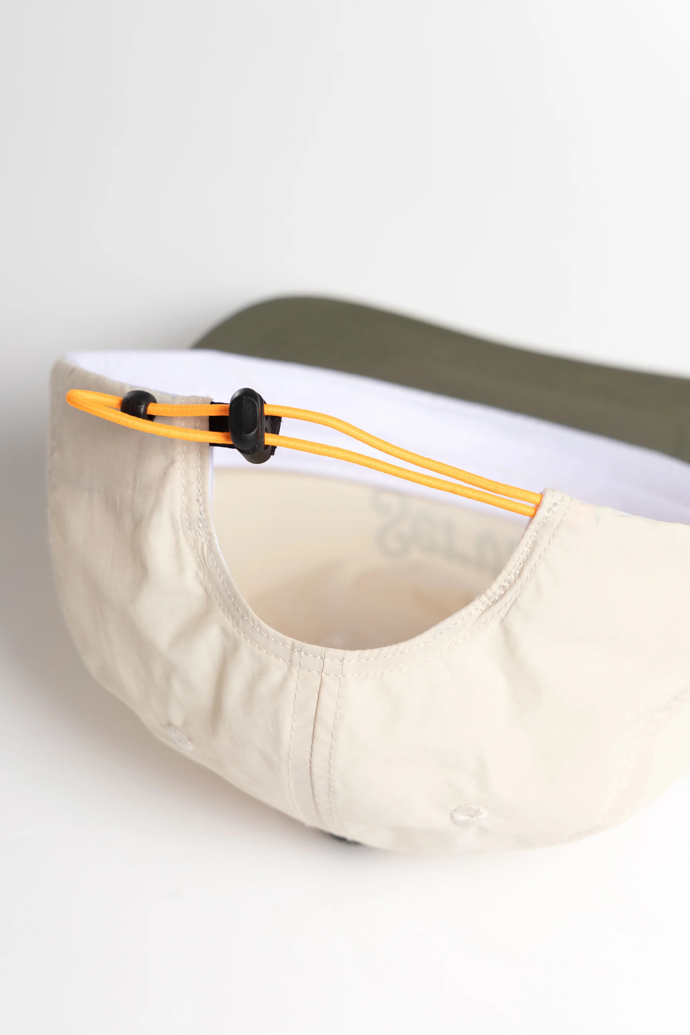 Script Surf Cap - Off-White / Olive - Image 3