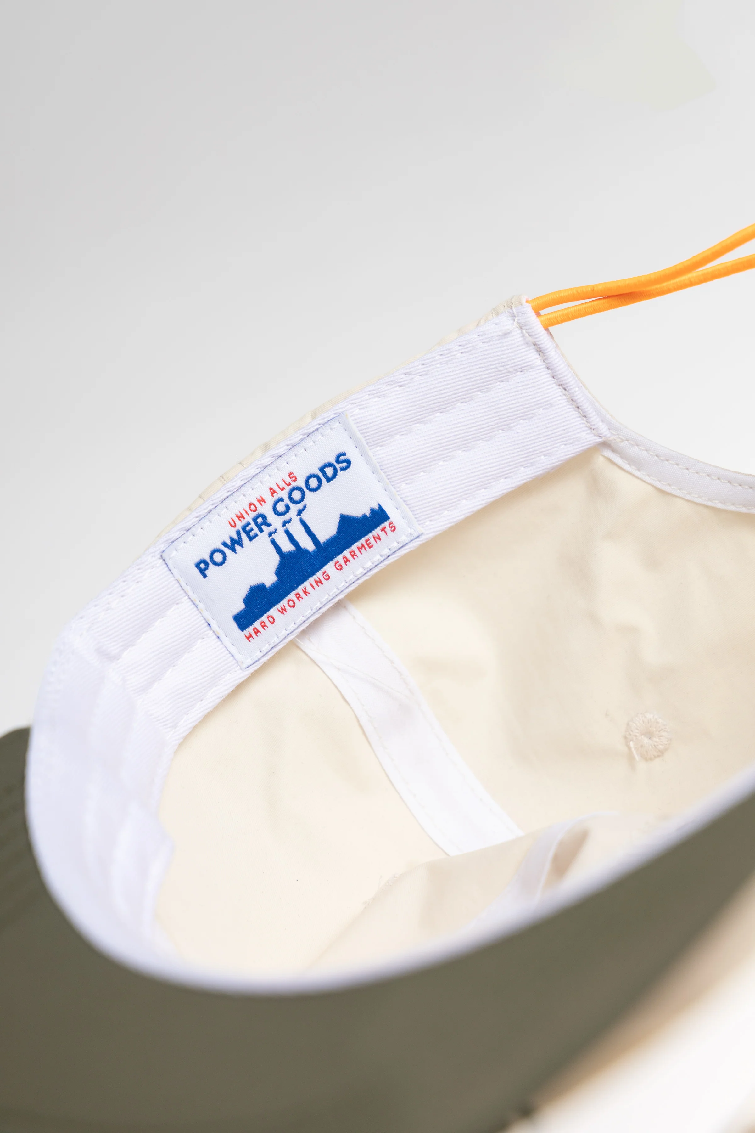 Script Surf Cap - Off-White / Olive - Image 4
