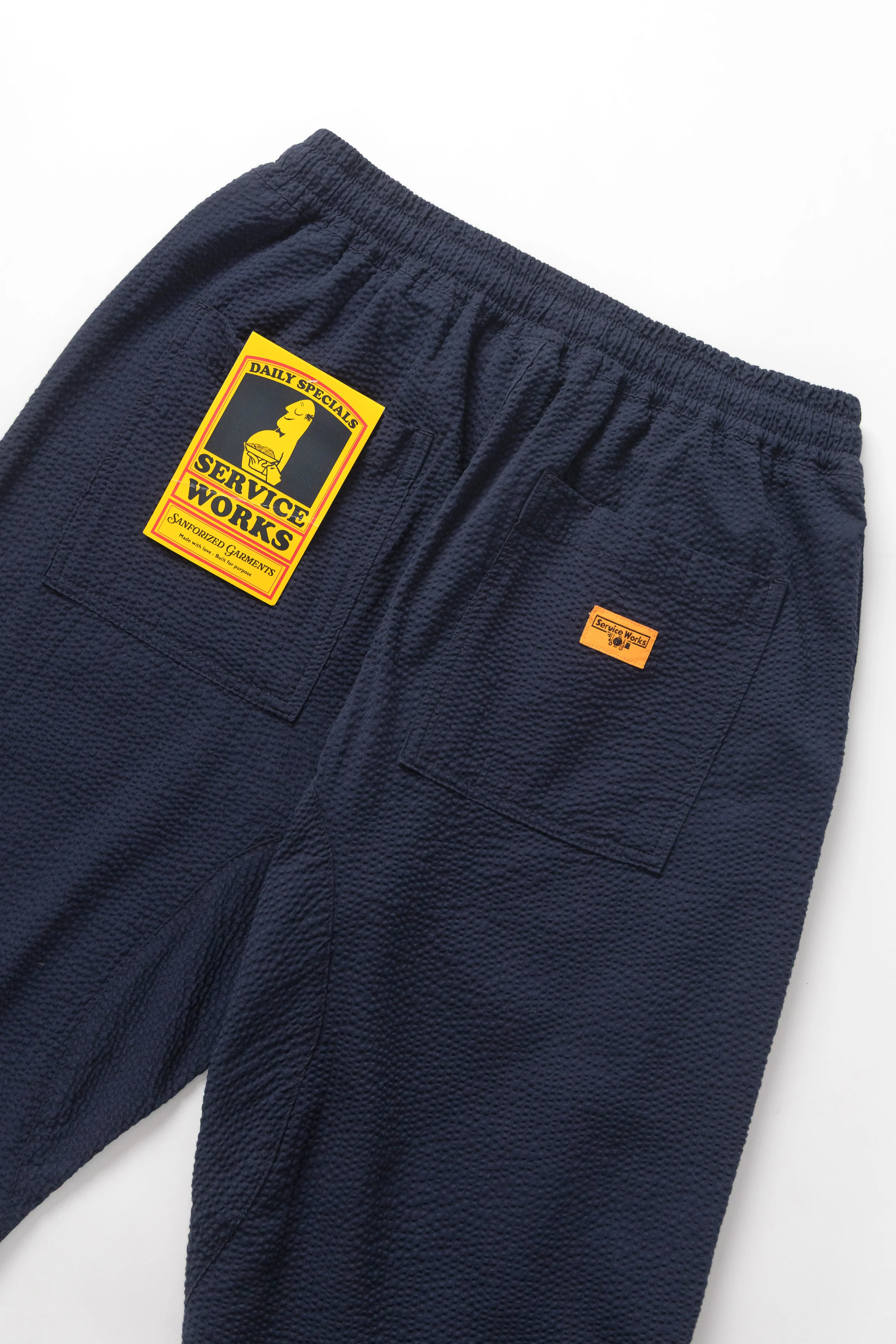 Seersucker Chef Pants - Dark Navy - Image 4