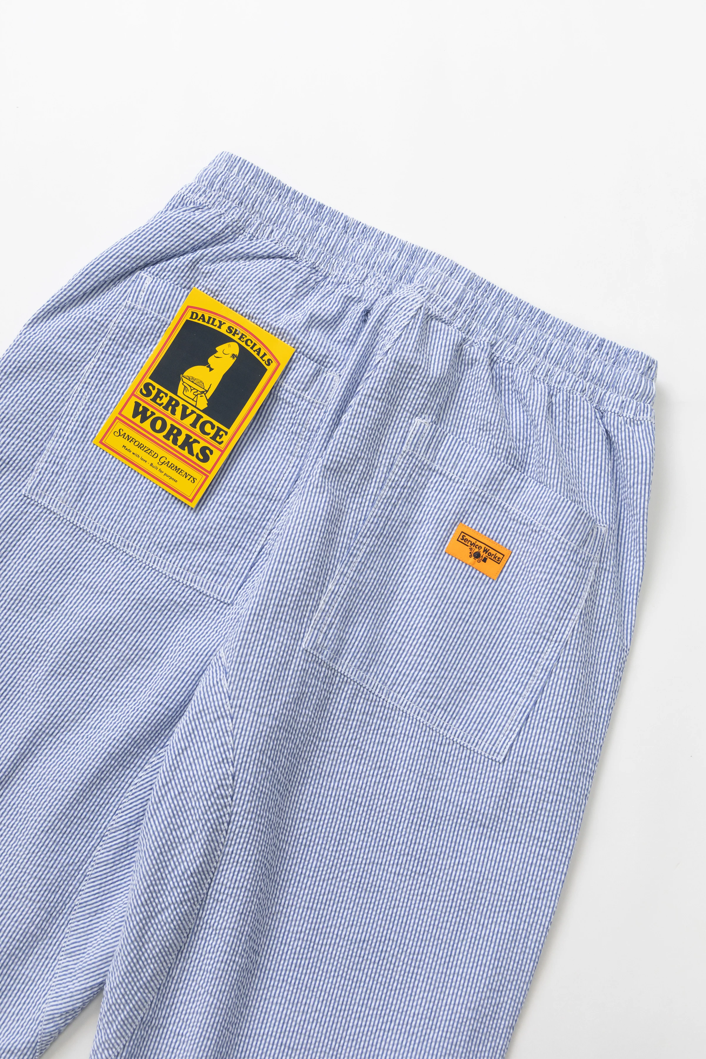 Seersucker Chef Pants - Navy Stripe - Image 4