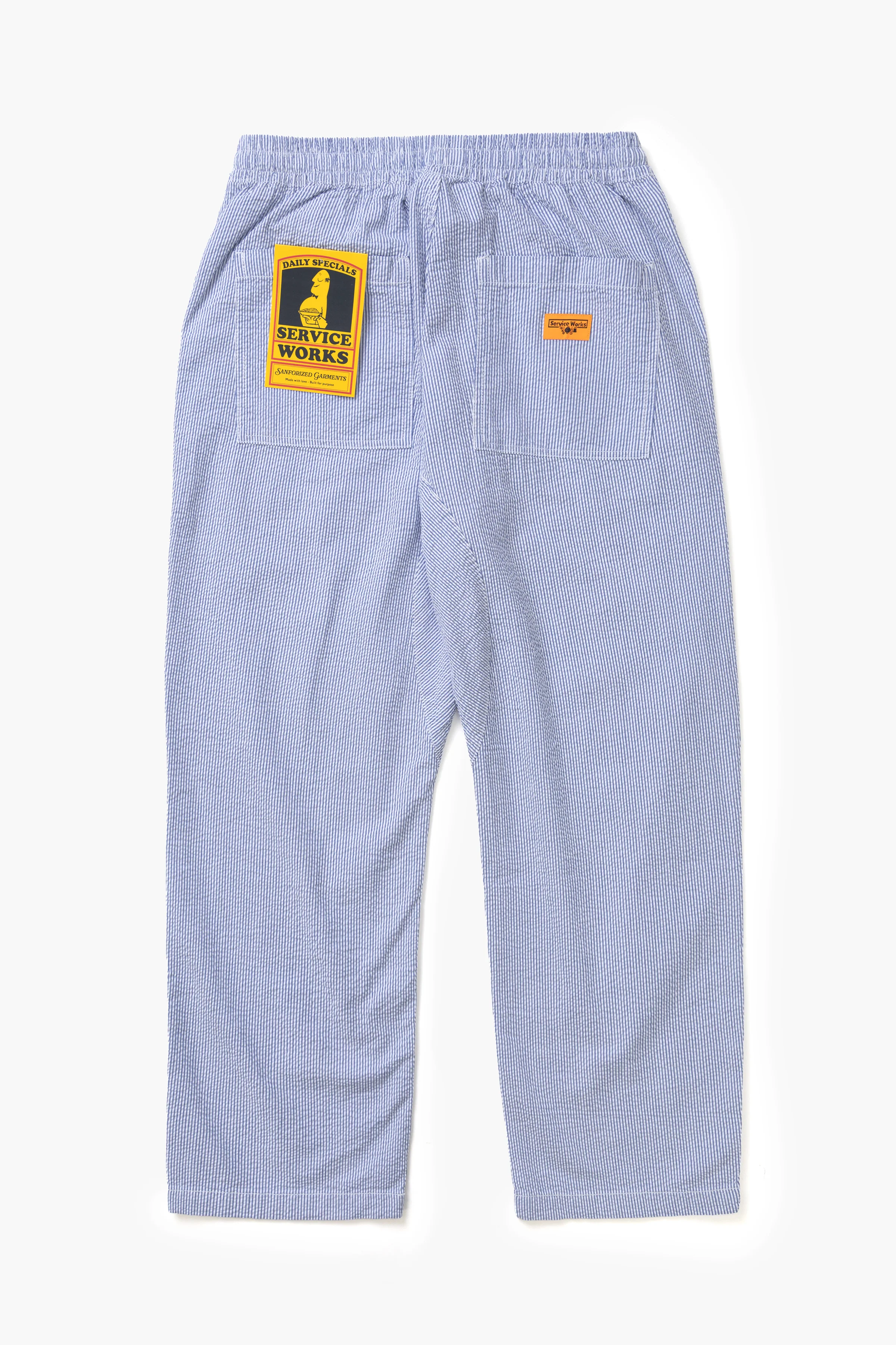 Seersucker Chef Pants - Navy Stripe - Image 6