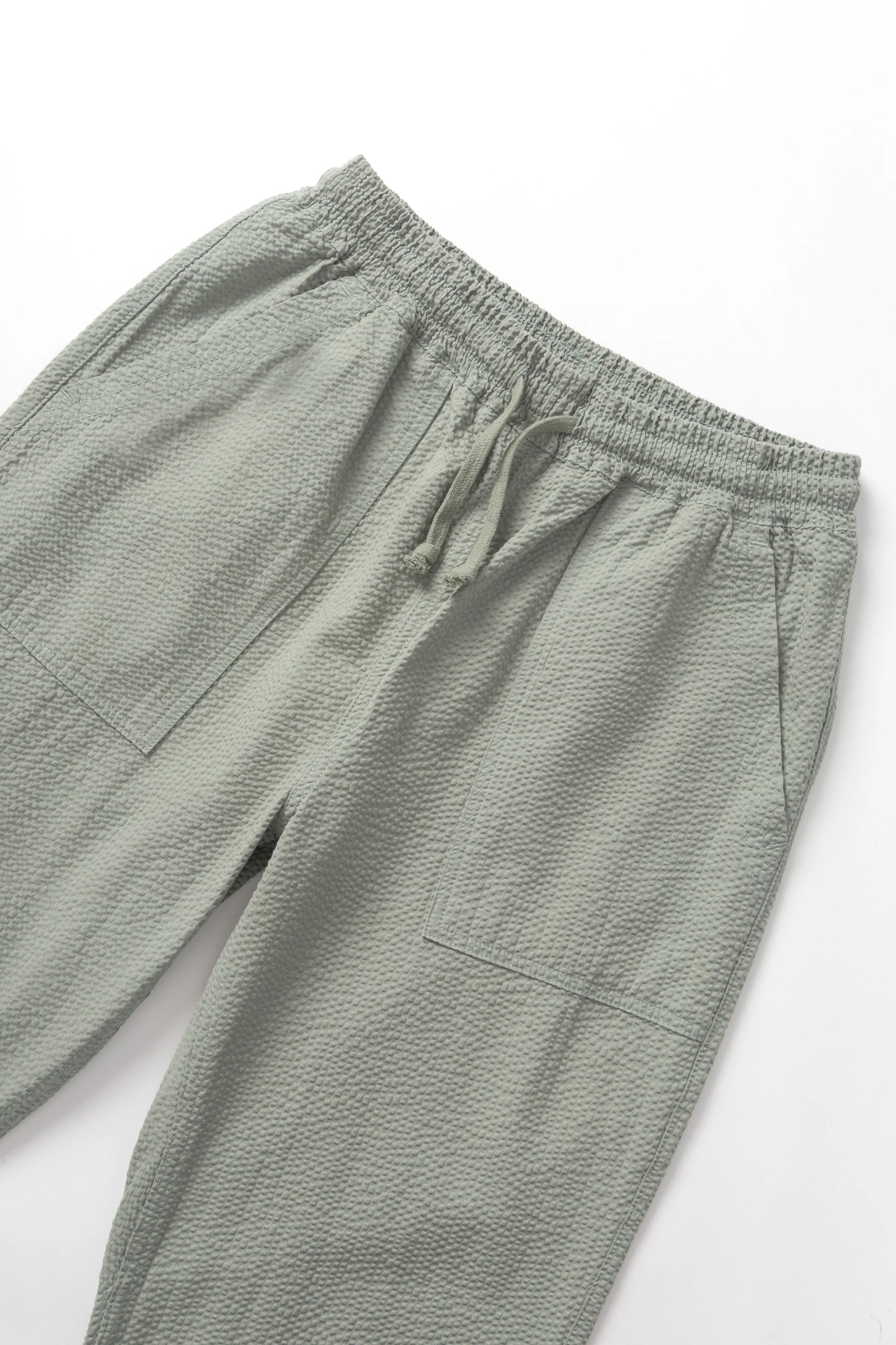 Seersucker Chef Pants - Sage - Image 2