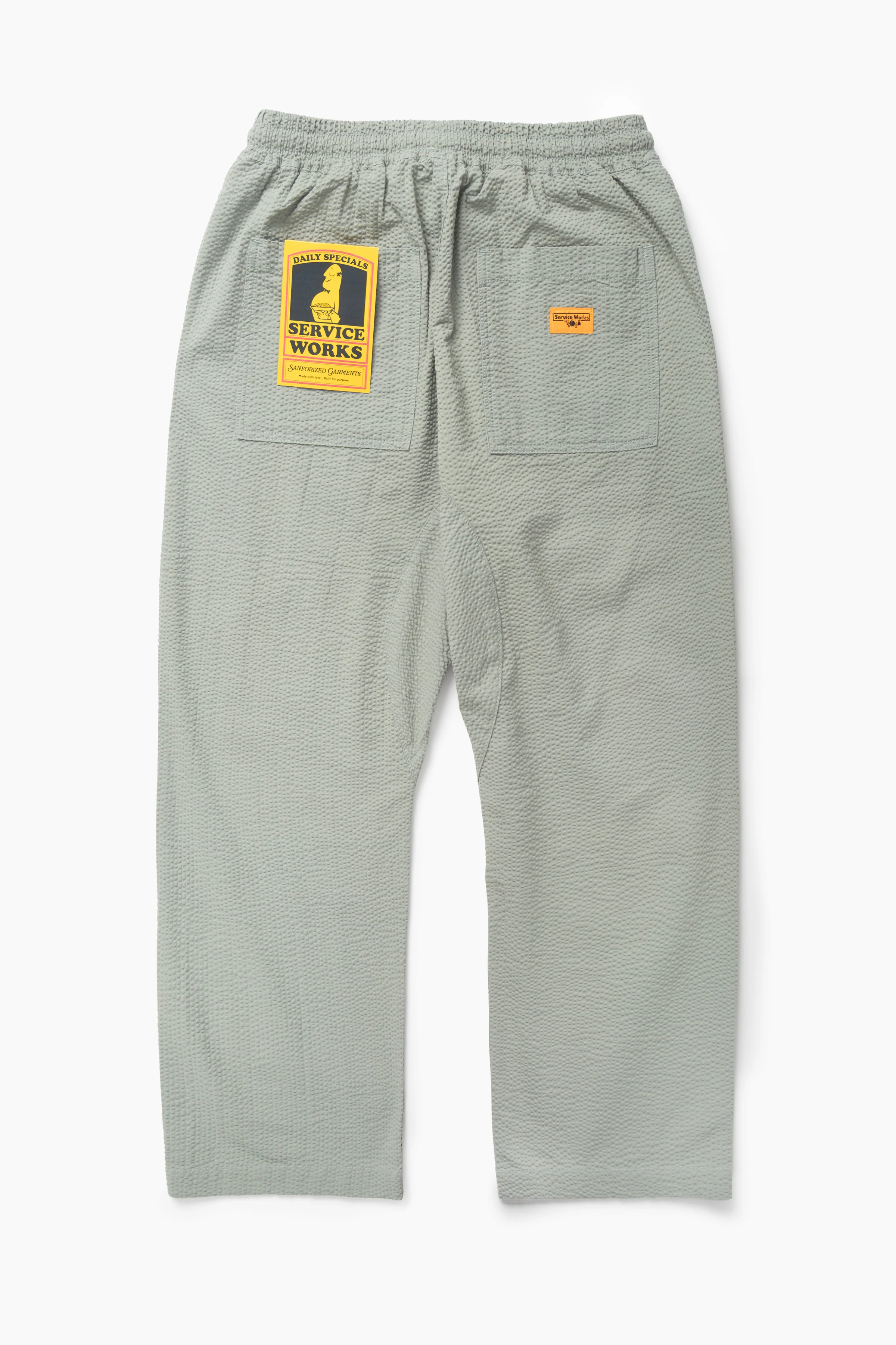 Seersucker Chef Pants - Sage - Image 6