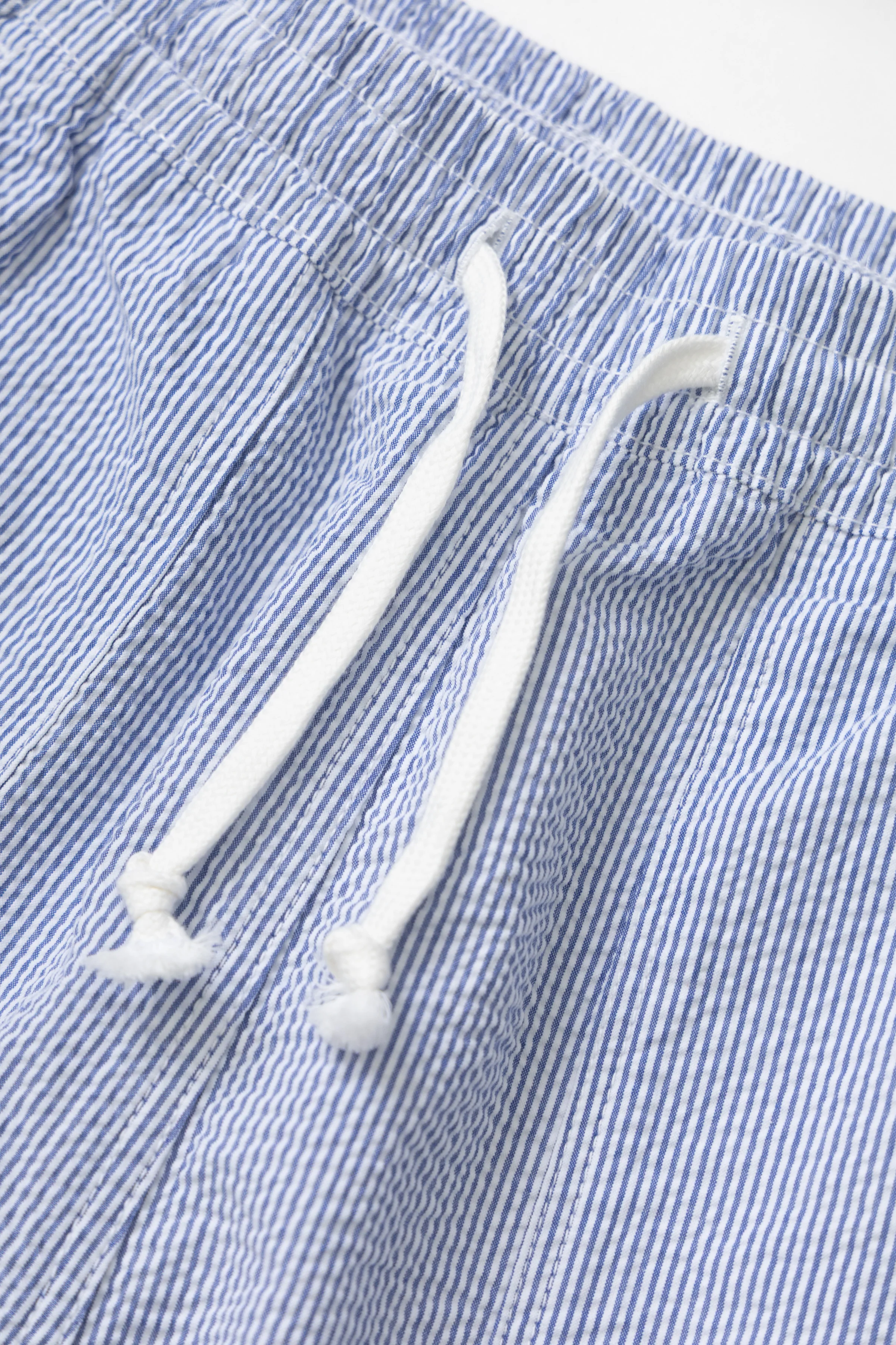 Seersucker Chef Shorts - Navy Stripe - Image 3