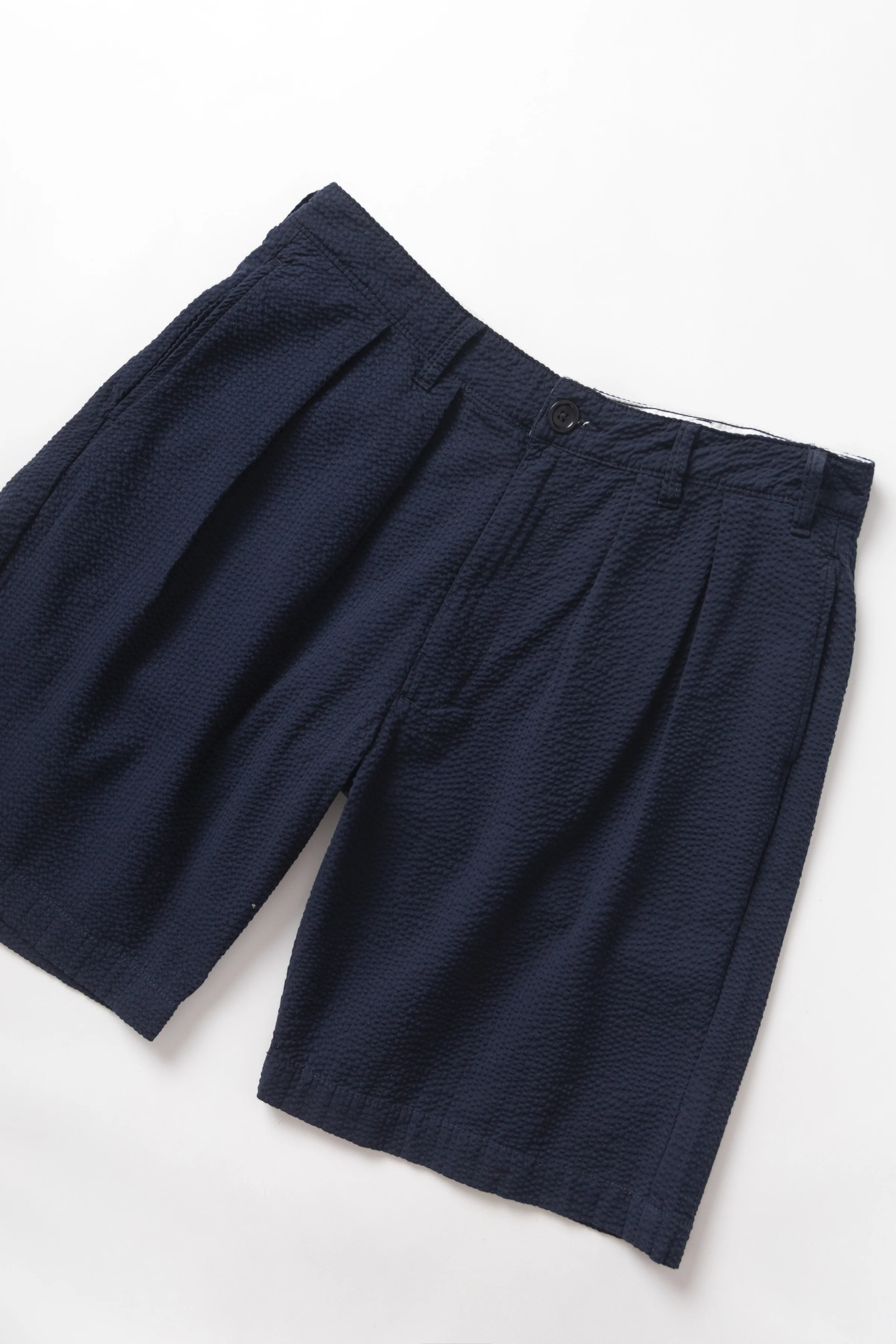 Seersucker Part Timer Shorts - Dark Navy - Image 2