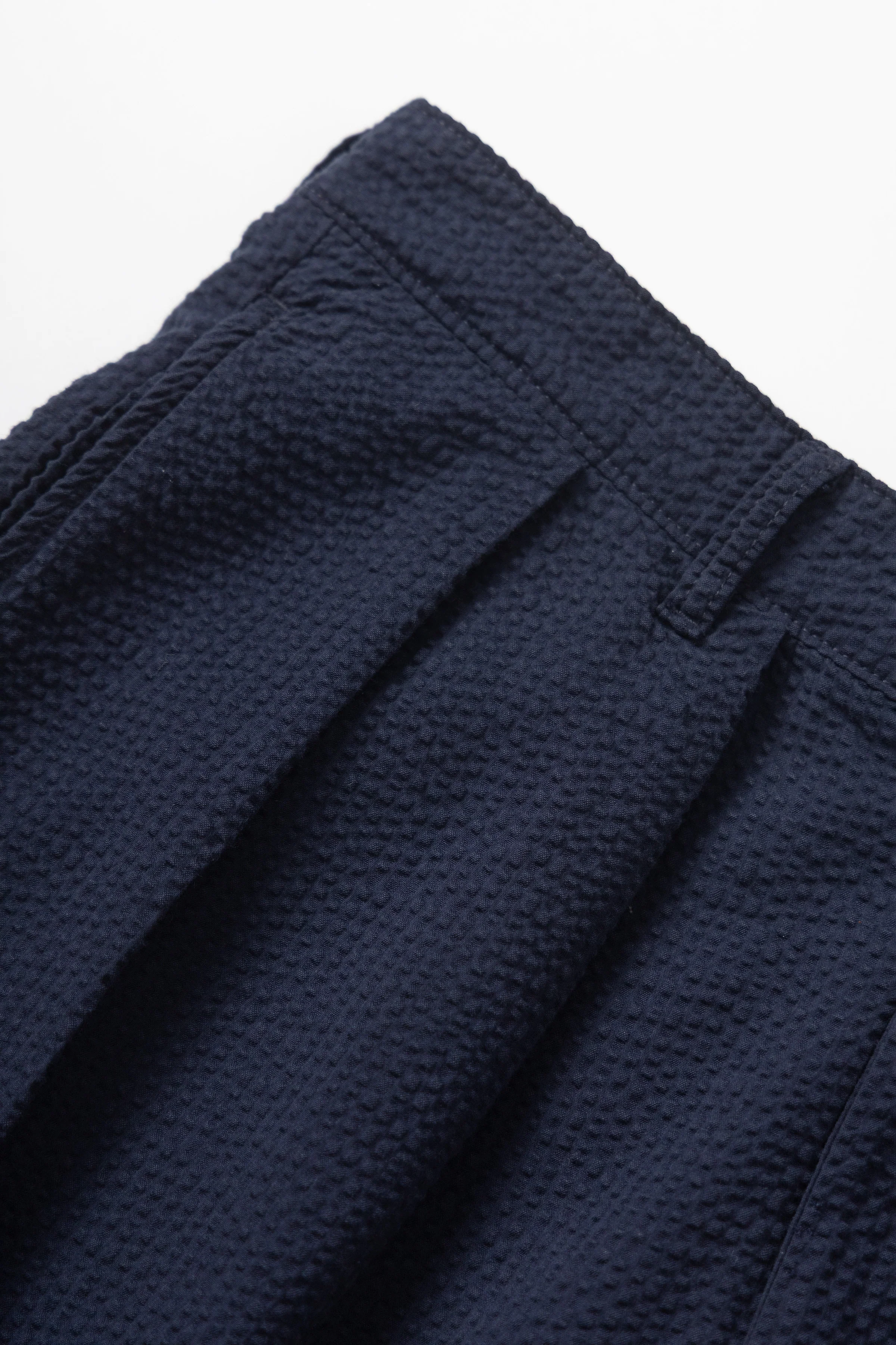 Seersucker Part Timer Shorts - Dark Navy - Image 3