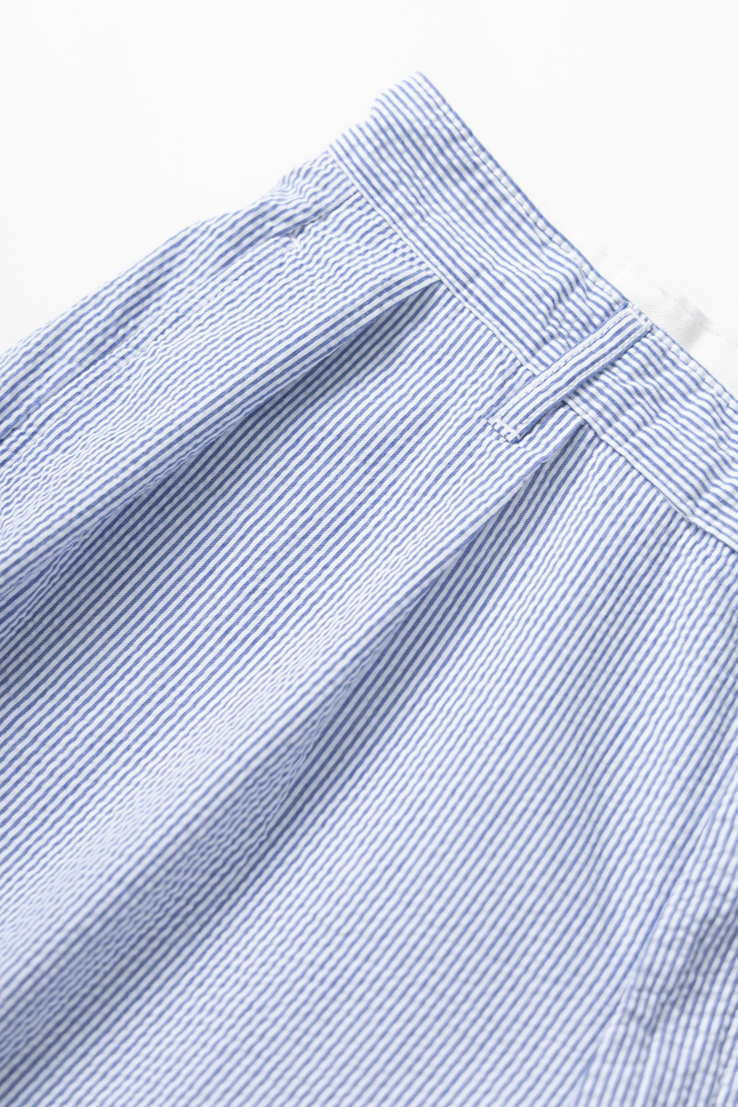 Seersucker Part Timer Shorts - Navy Stripe - Image 3