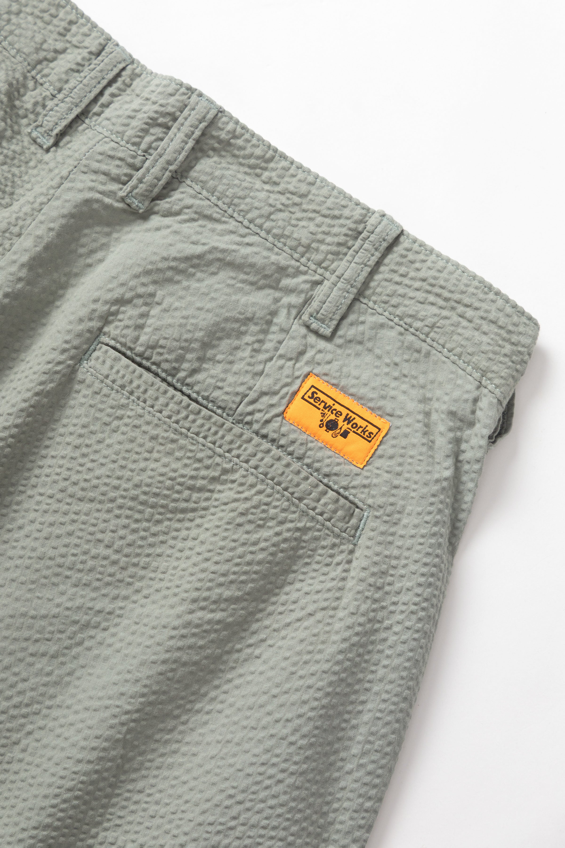 Seersucker Part Timer Shorts - Sage - Image 5