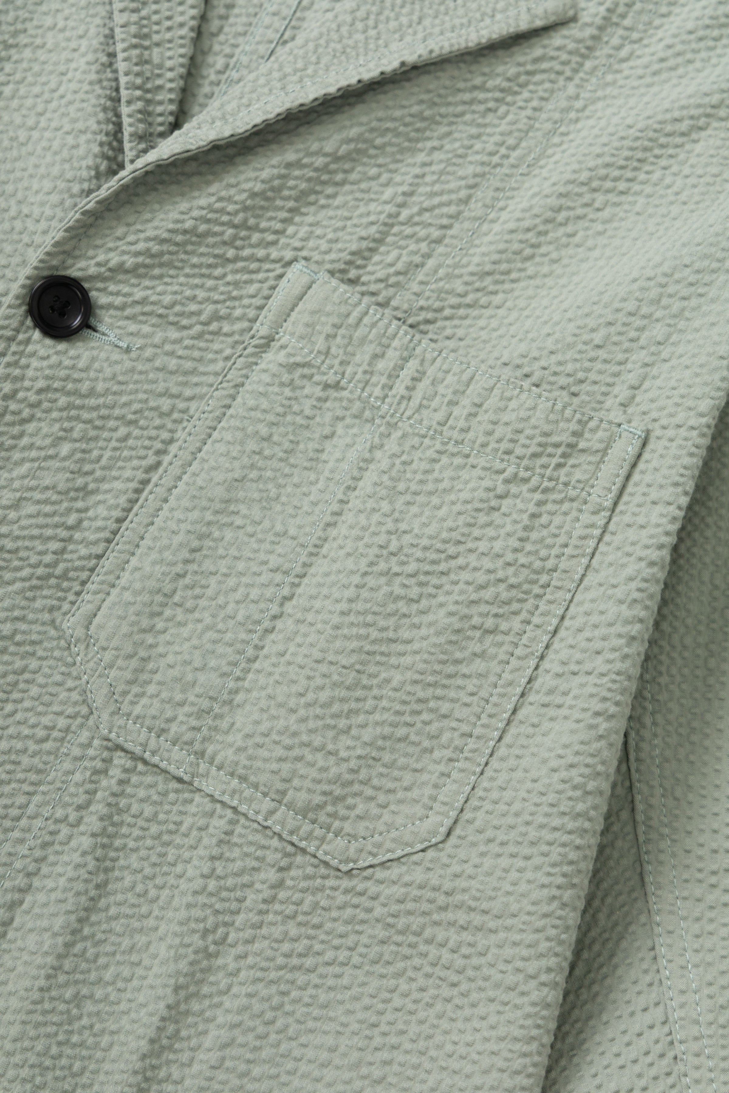 Seersucker Server Suit Jacket - Sage - Image 5