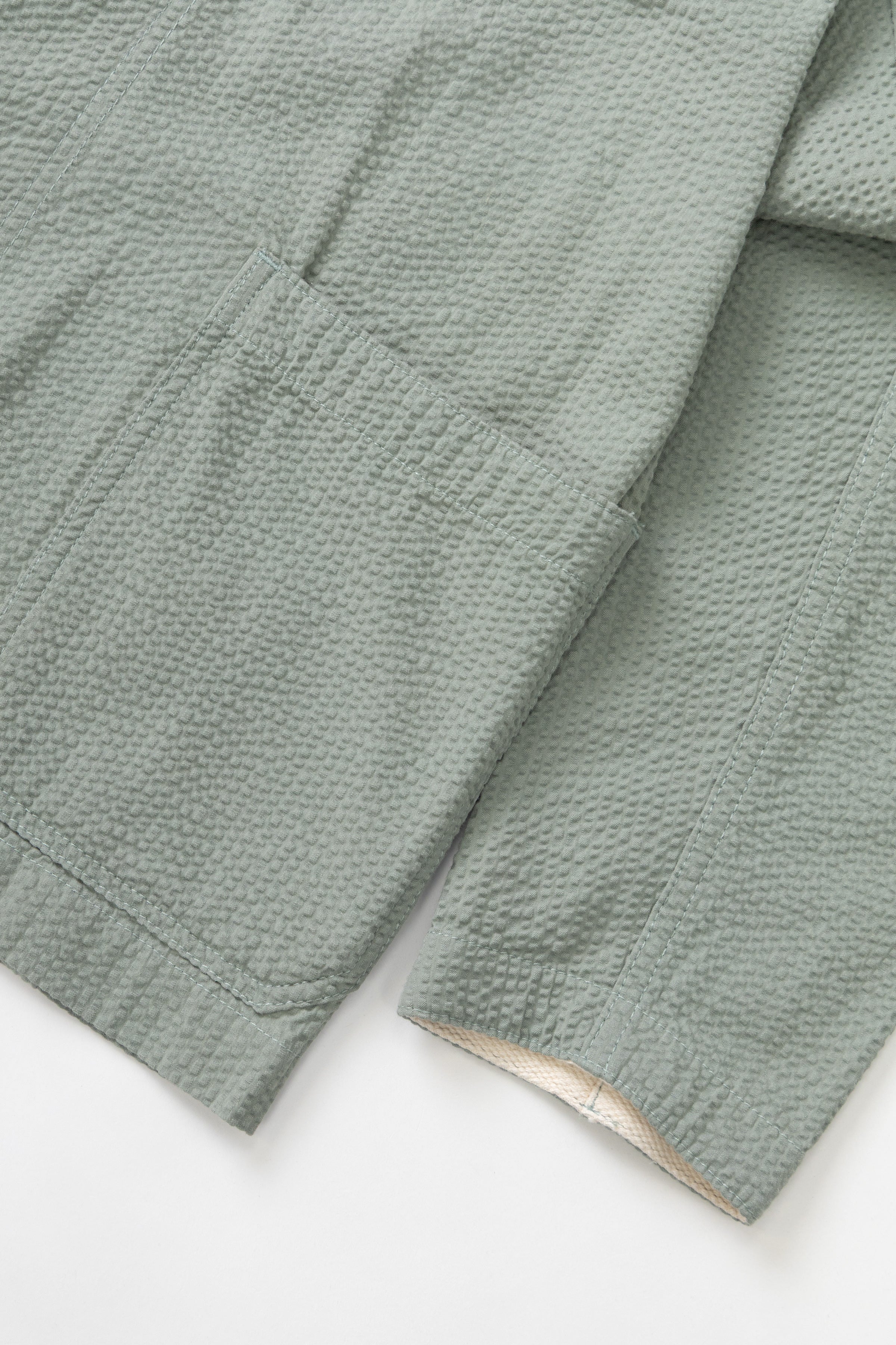 Seersucker Server Suit Jacket - Sage - Image 6