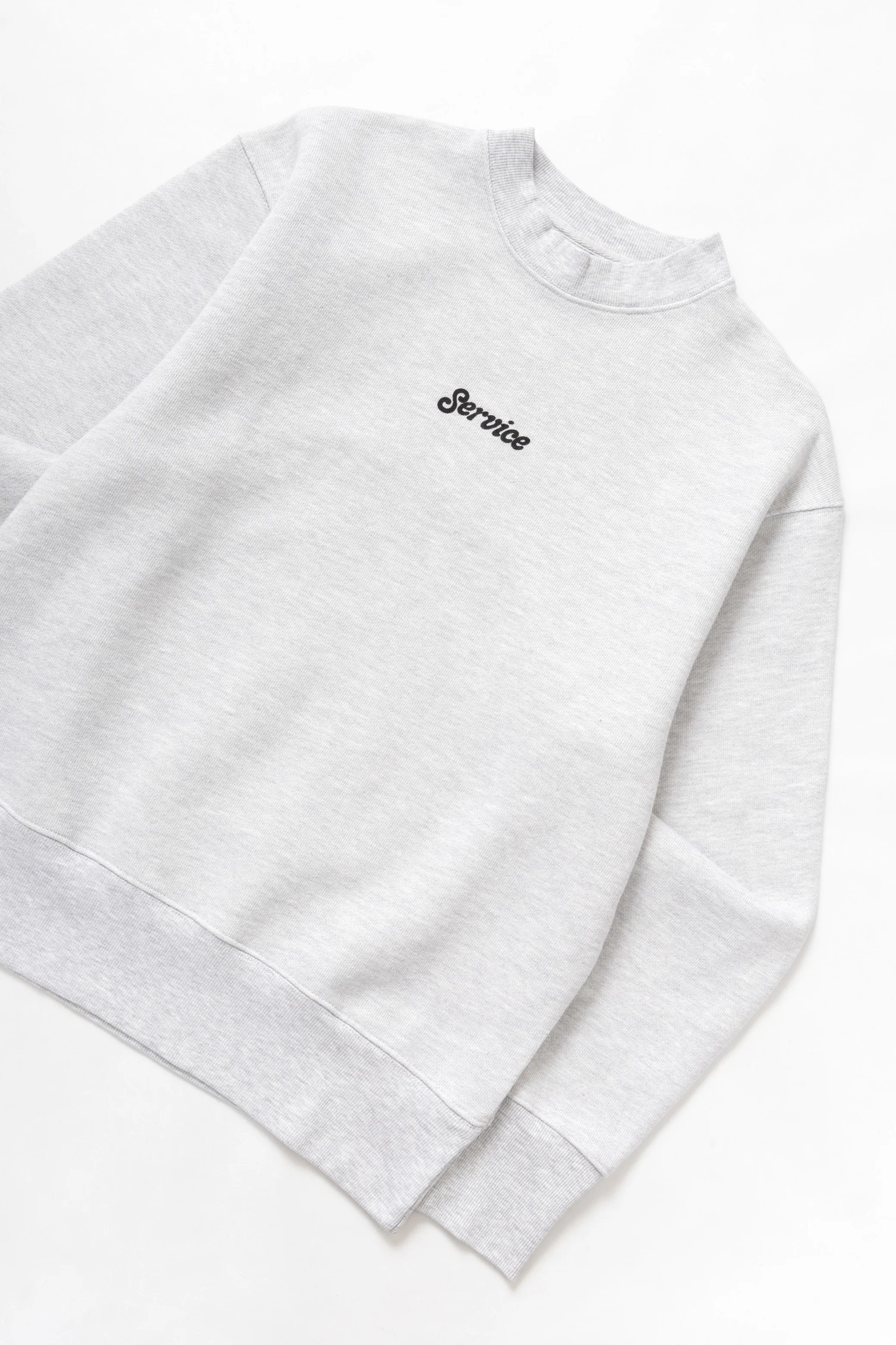Service Logo Crewneck - Ash - Image 2
