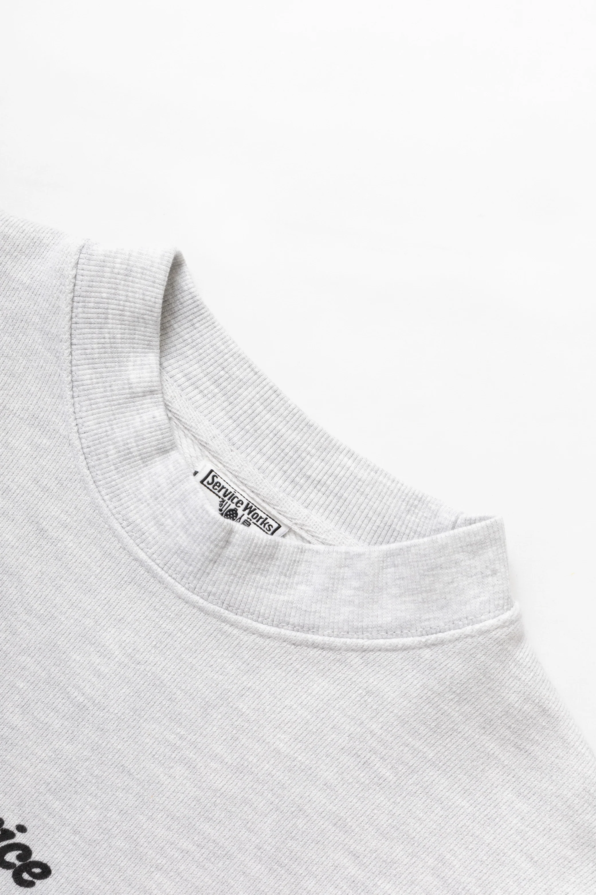 Service Logo Crewneck - Ash - Image 3