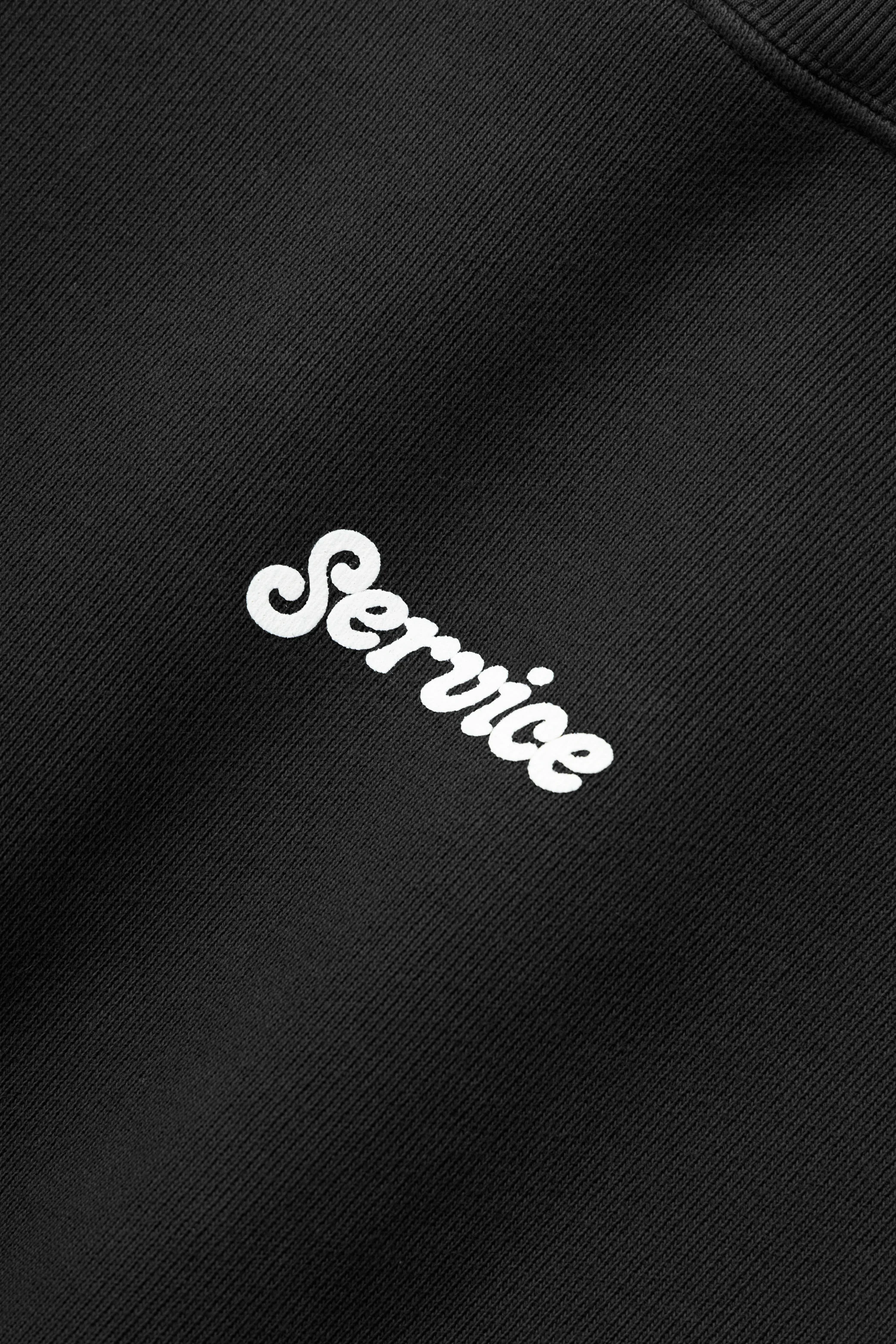 Service Logo Crewneck - Black - Image 5