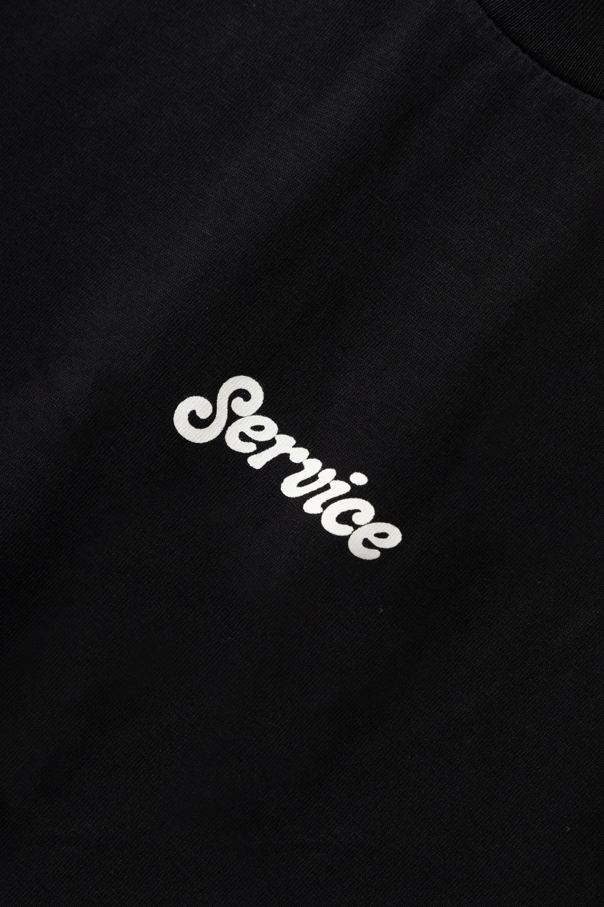Service Logo Tee - Black - Image 3
