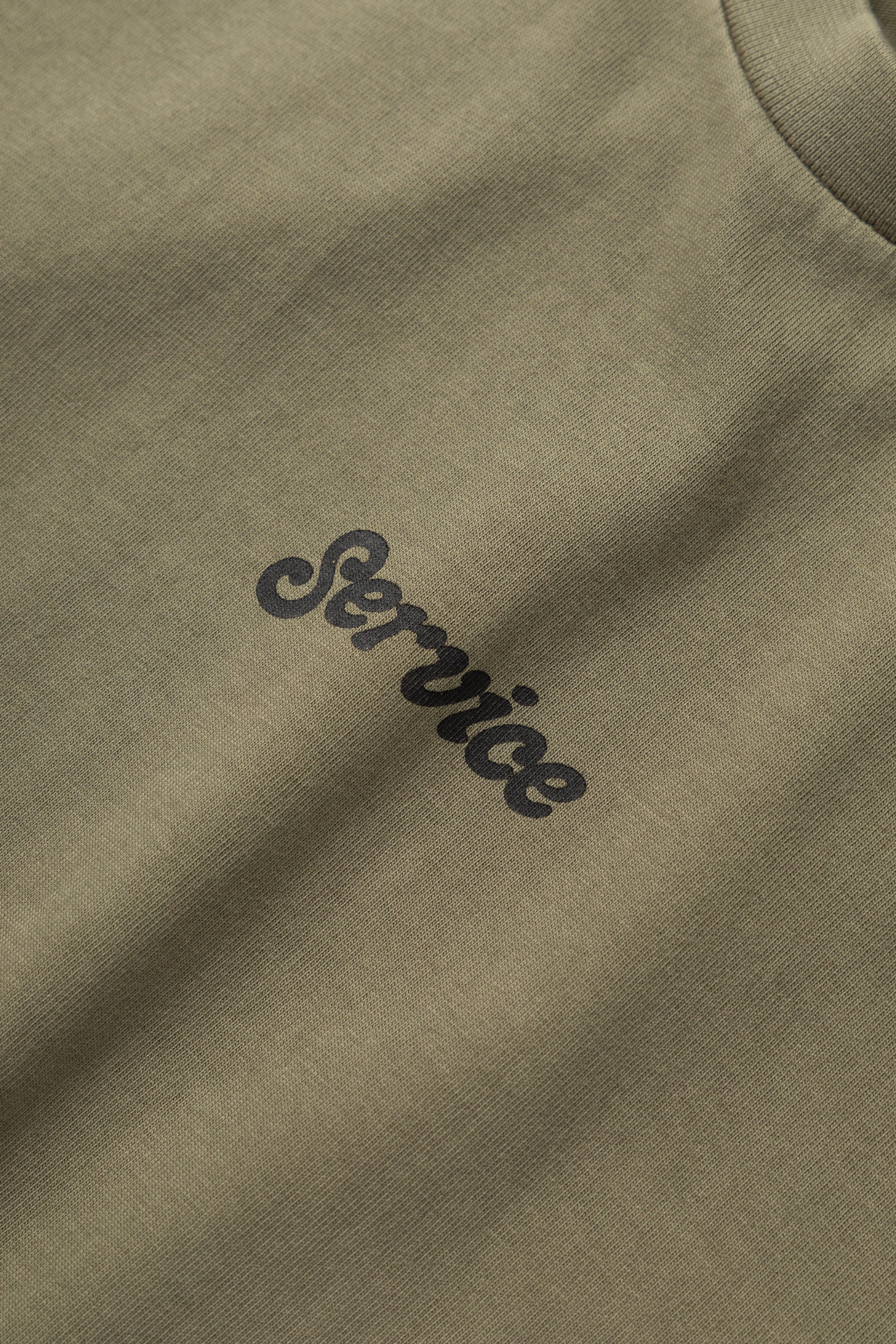 Service Logo Tee - Olive - Image 3