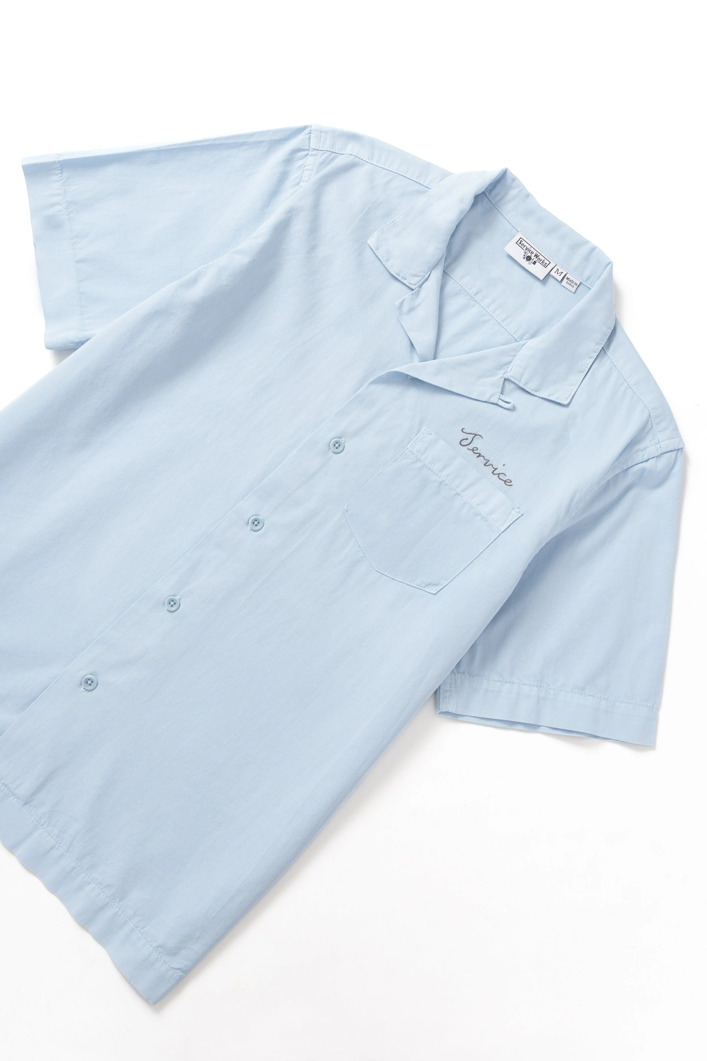 Embroidered Resort Shirt - Powder - Image 2