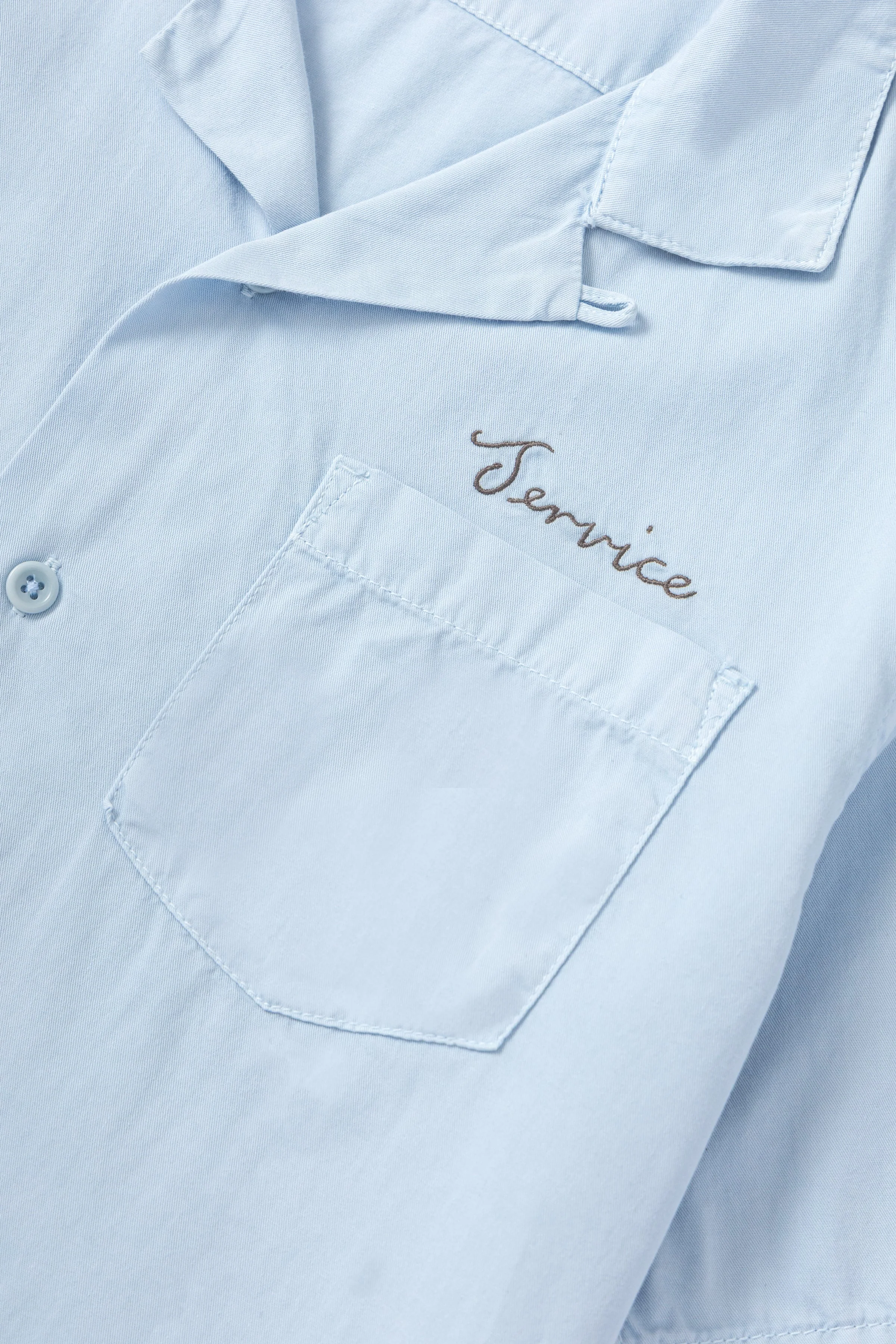 Embroidered Resort Shirt - Powder - Image 3