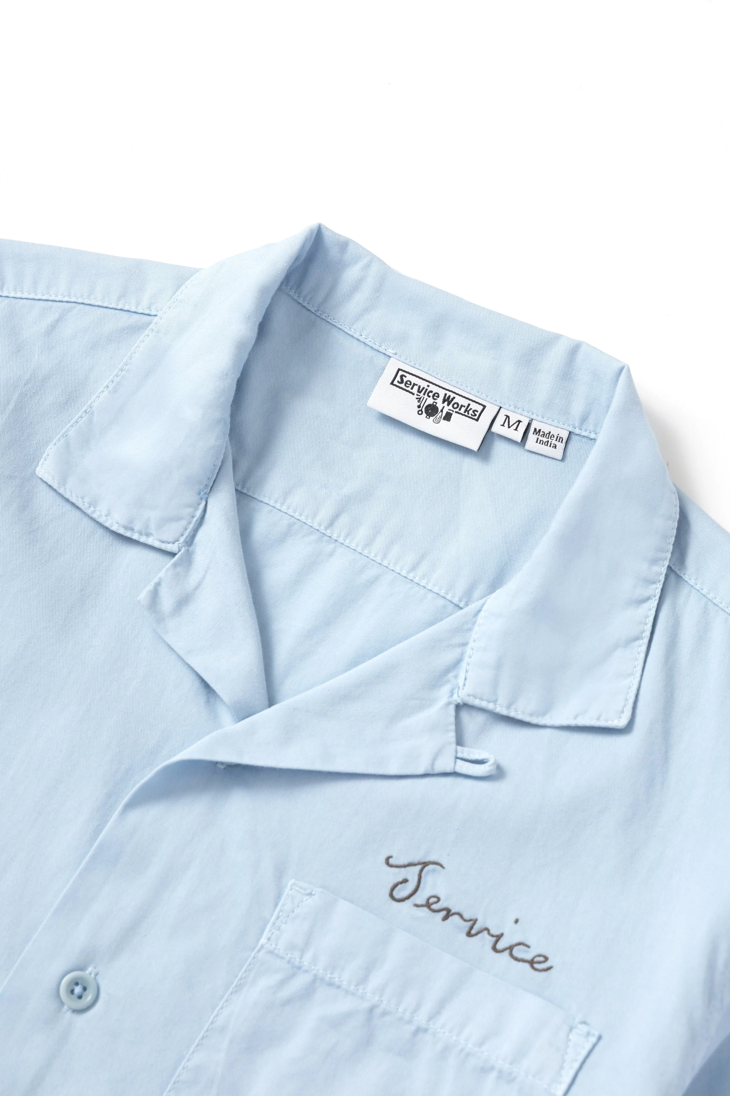 Embroidered Resort Shirt - Powder - Image 4