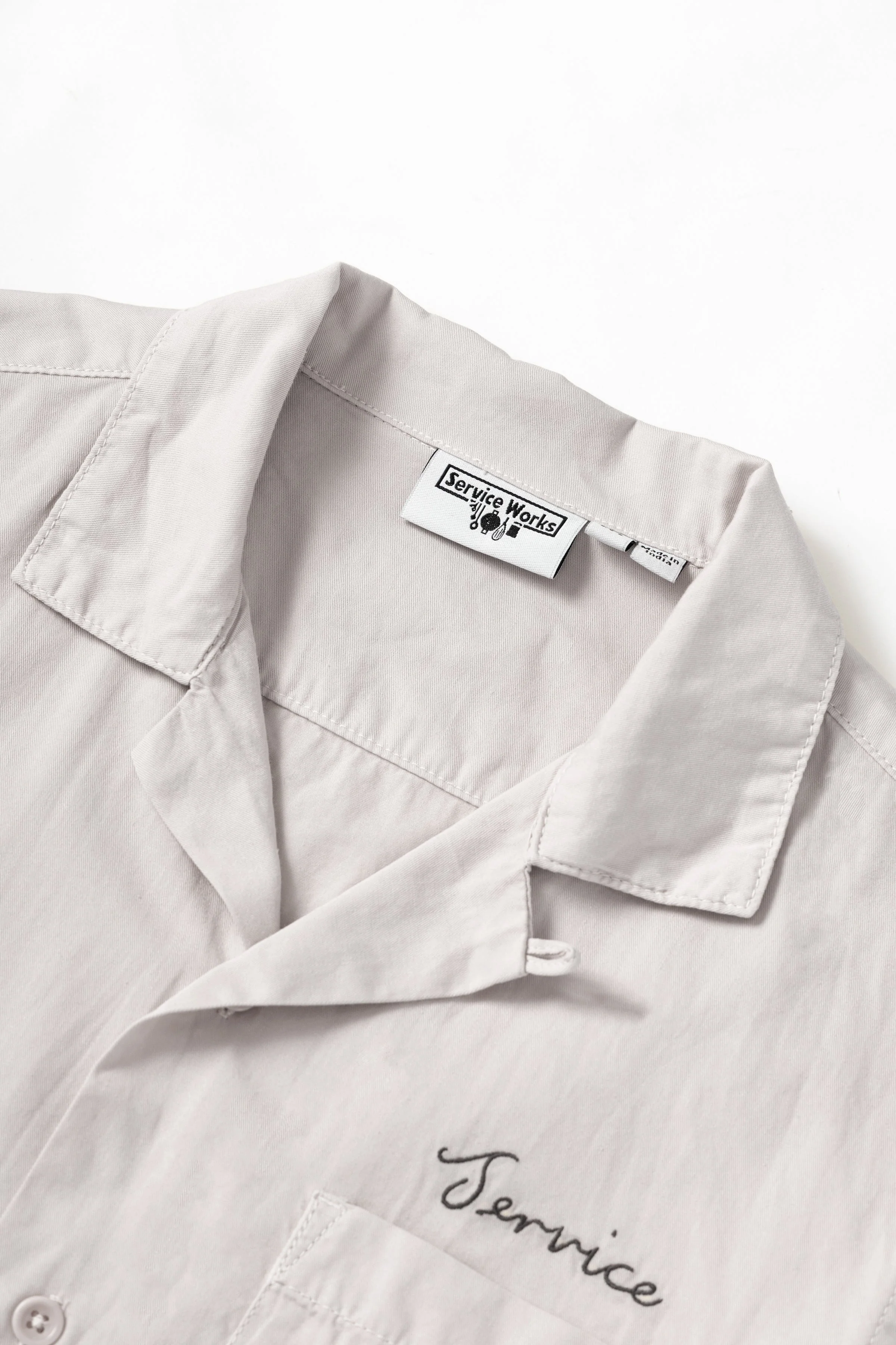 Embroidered Resort Shirt - Salt - Image 4