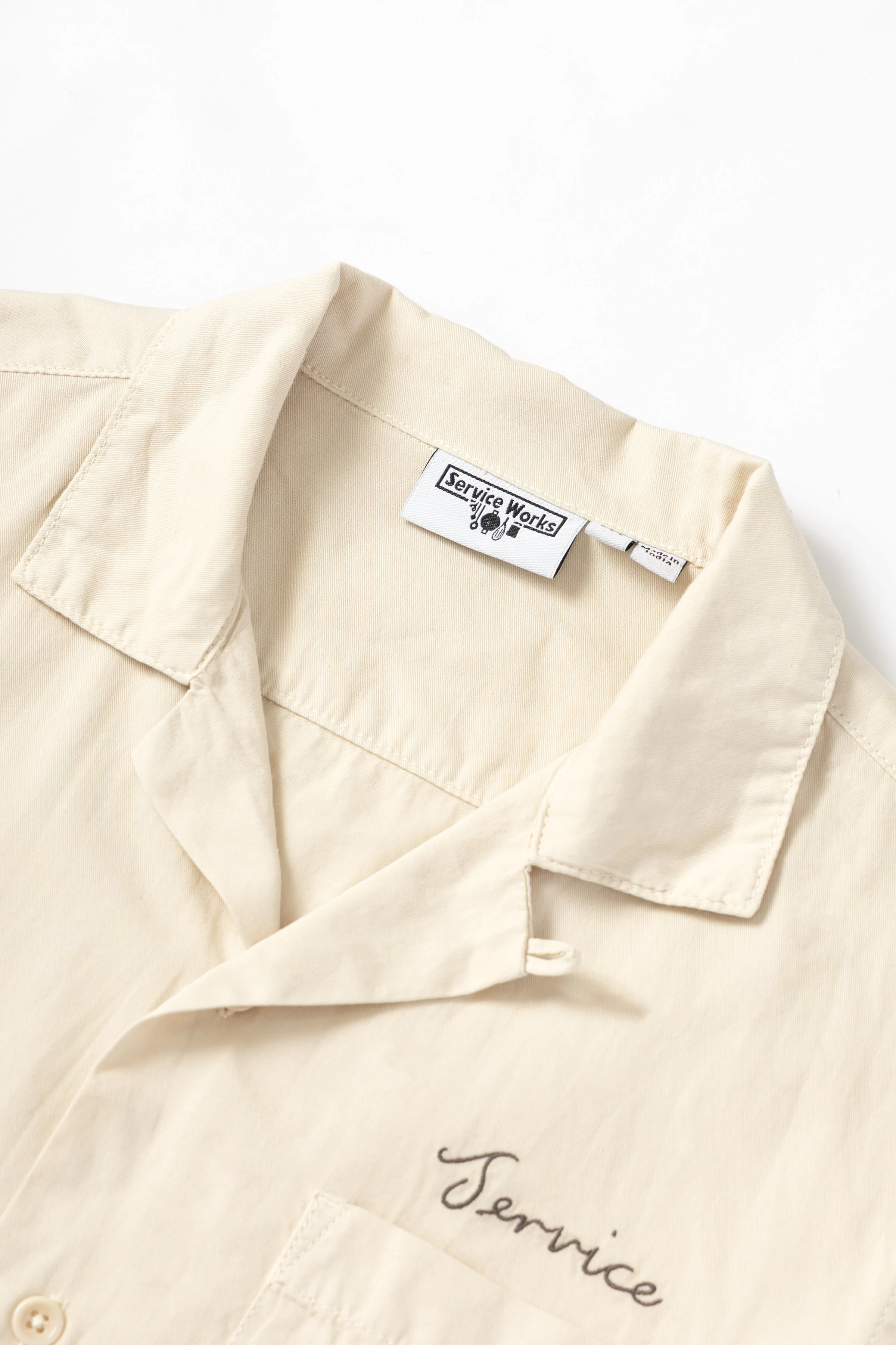 Embroidered Resort Shirt - White Oak - Image 4