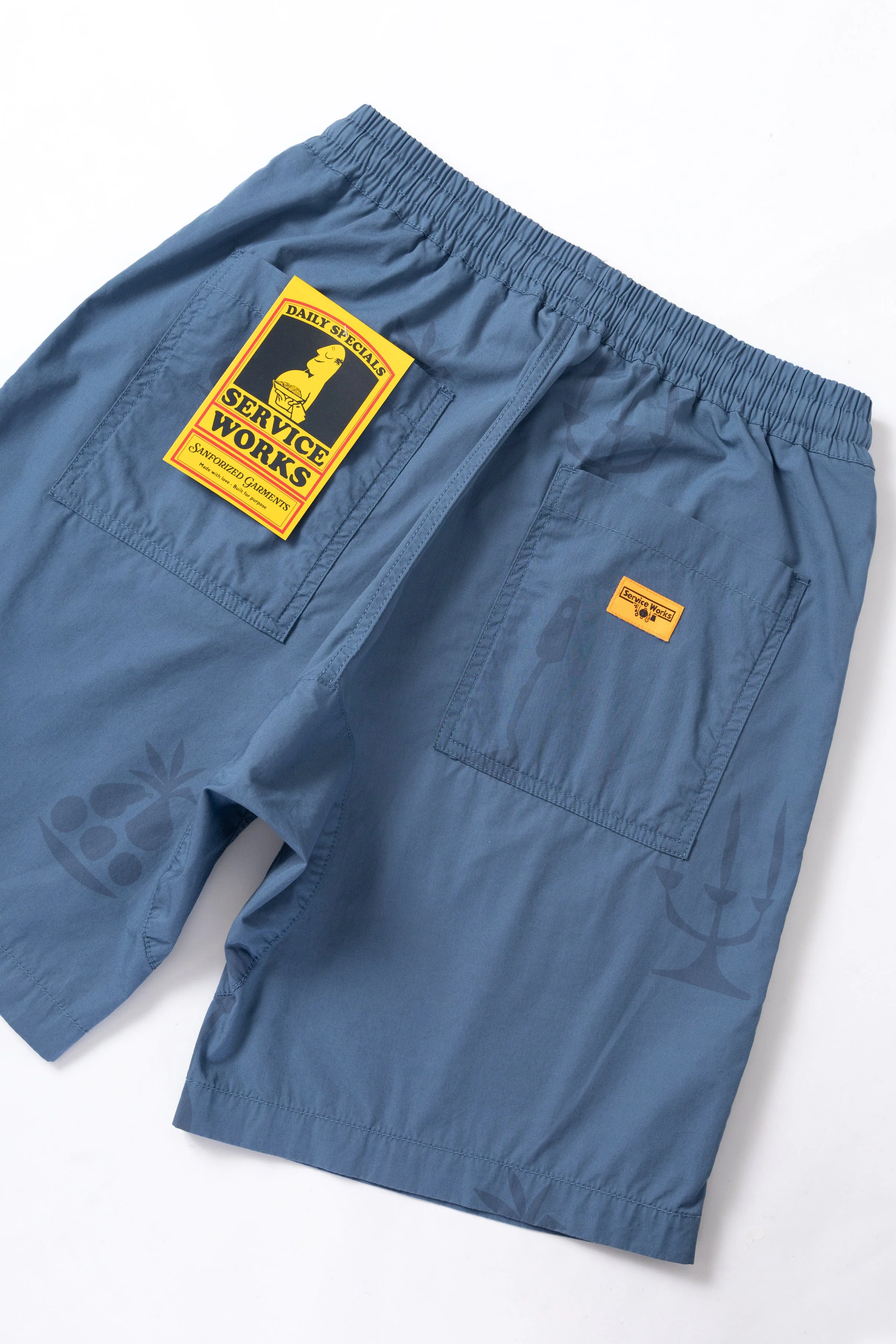 Nourish Printed Chef Shorts - Slate - Image 6