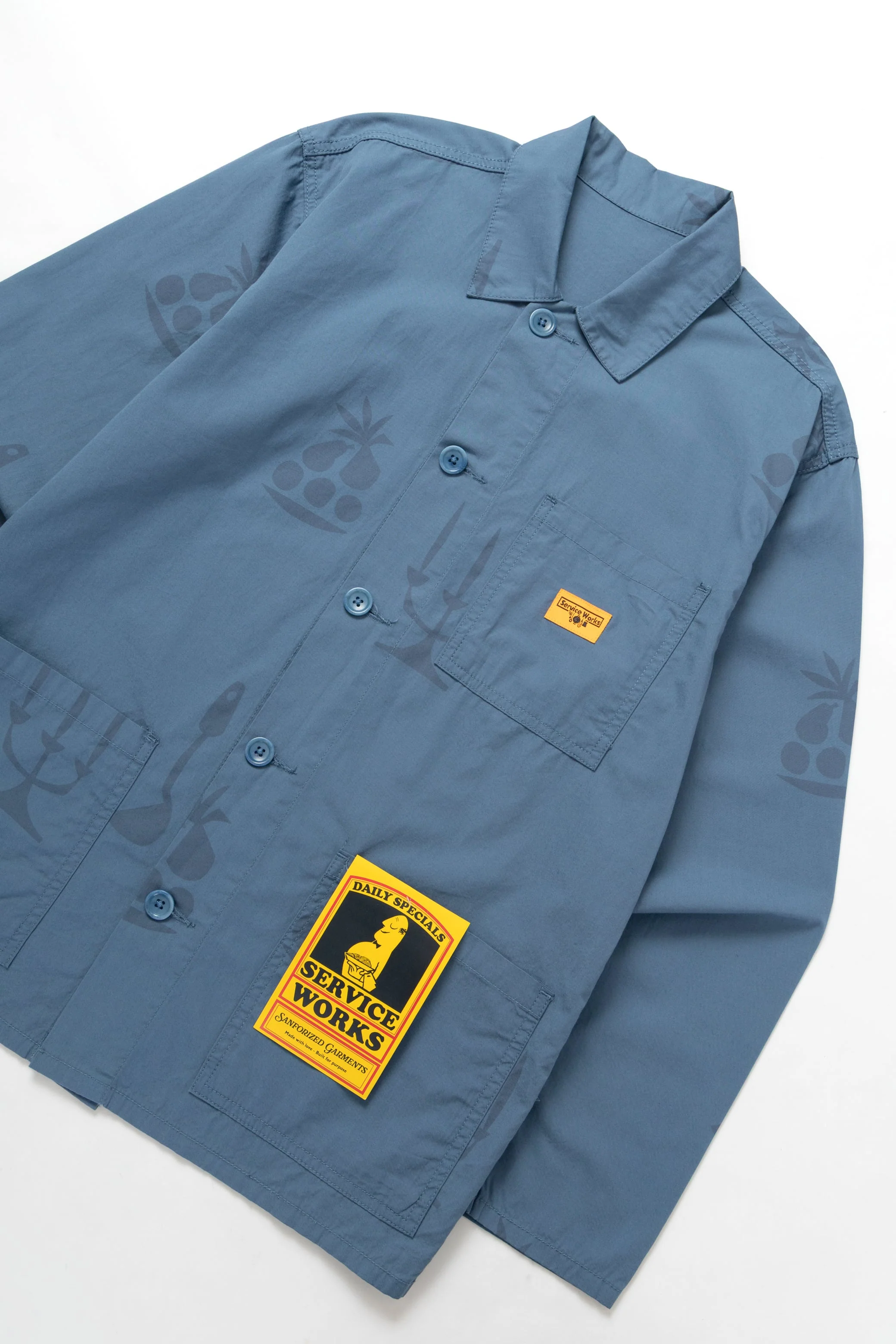 Nourish Printed Chore Shirt - Slate - Image 2