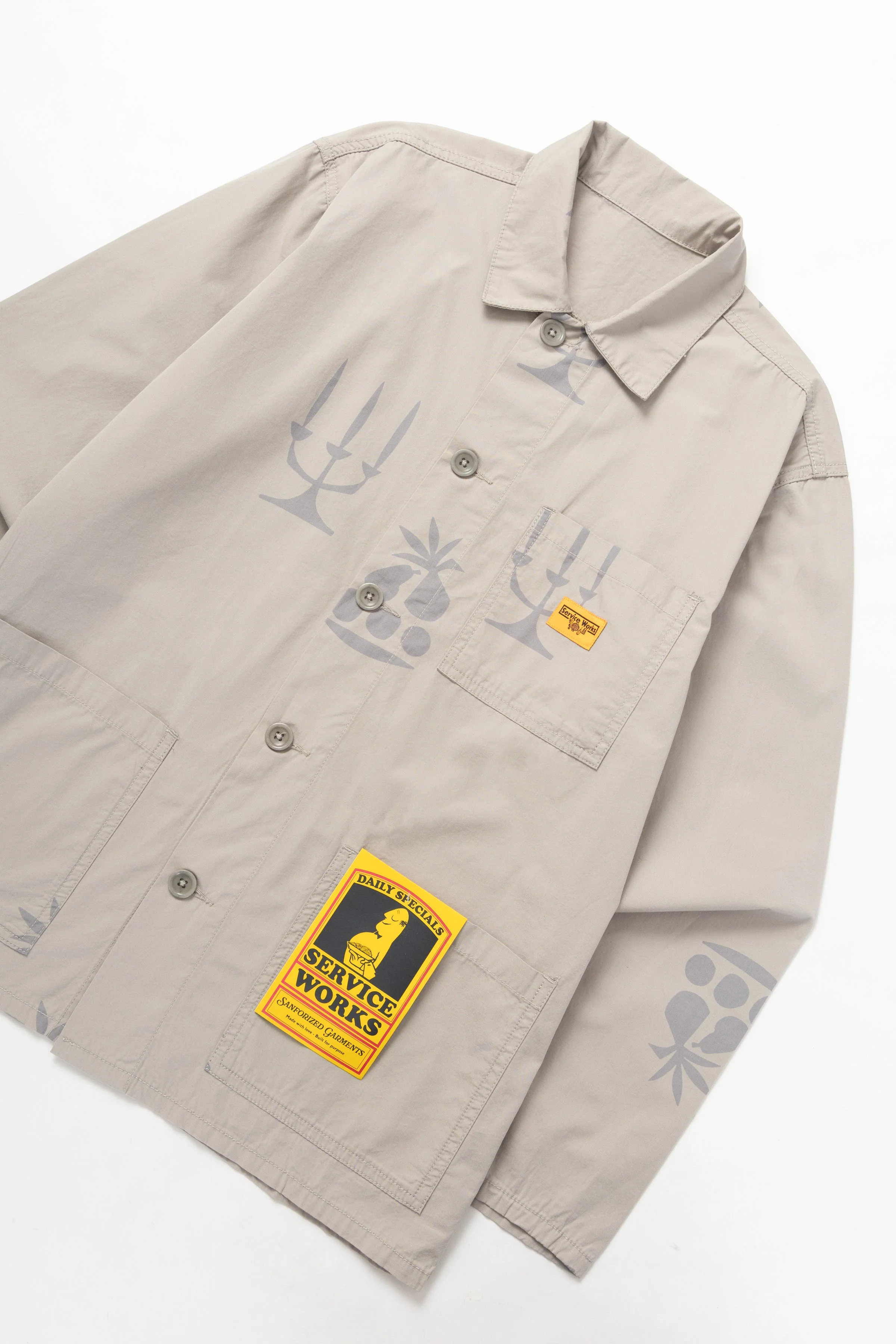 Nourish Printed Chore Shirt - Stone - Image 2