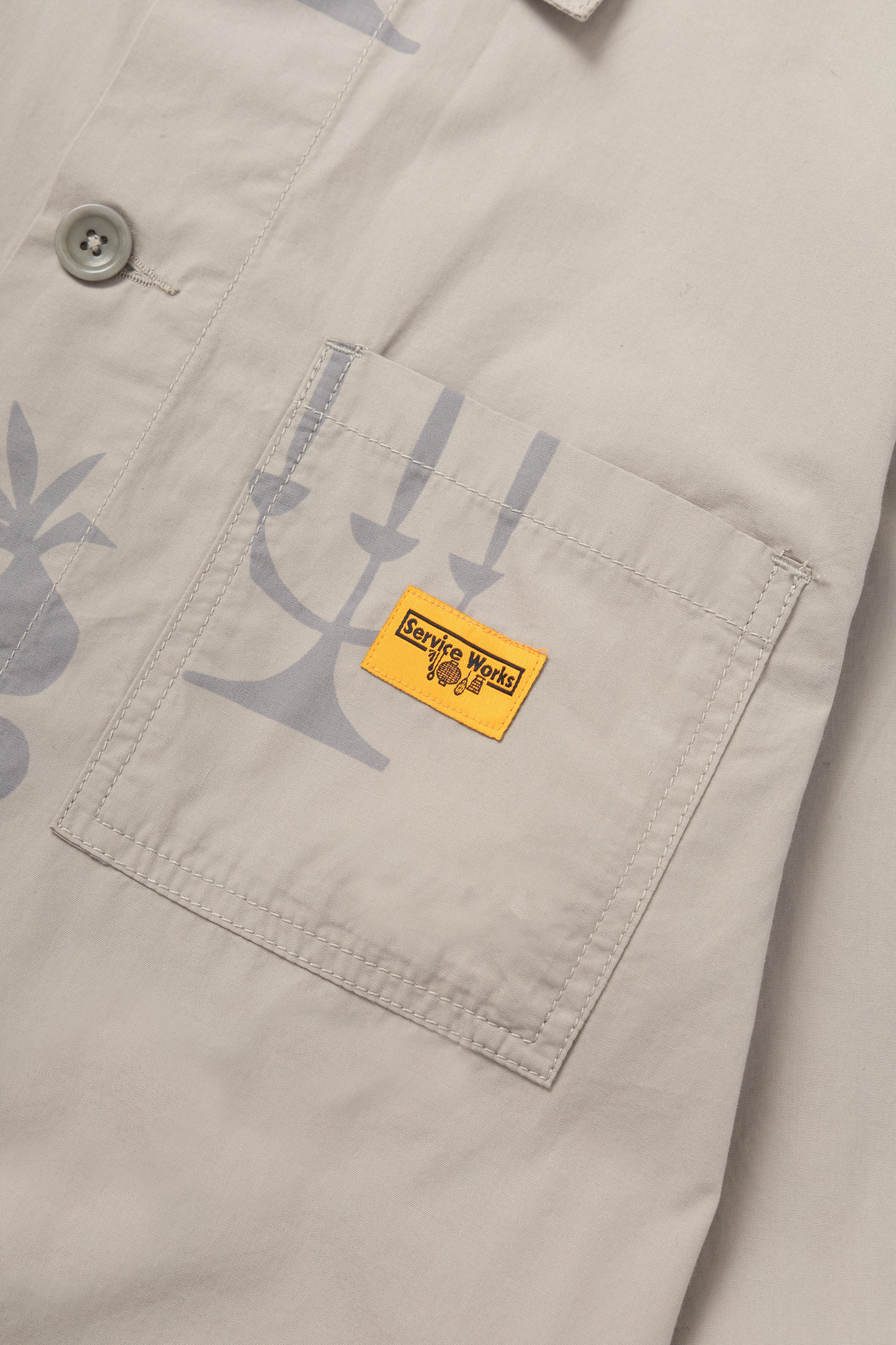 Nourish Printed Chore Shirt - Stone - Image 3