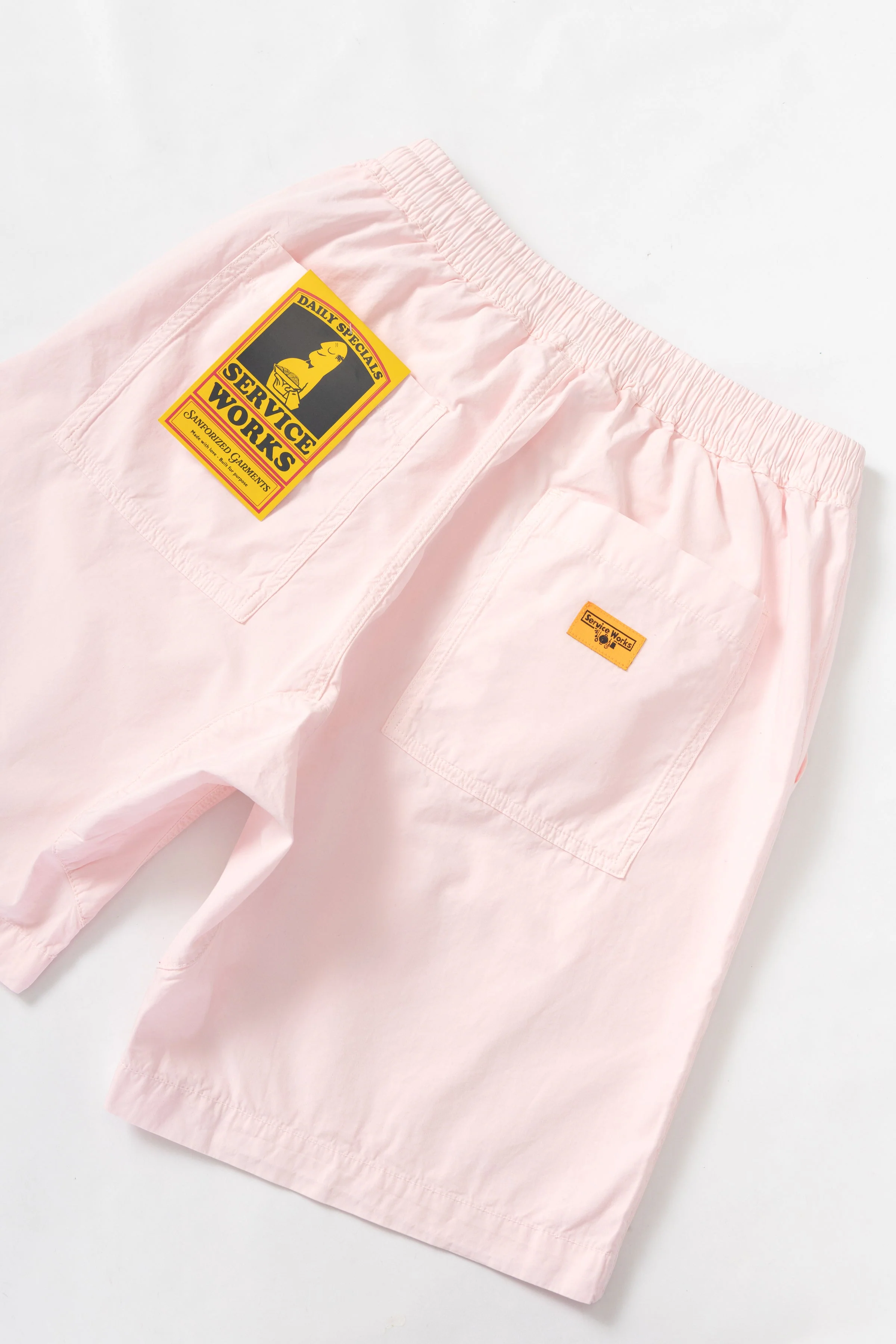 Poplin Chef Shorts - Dusty Pink - Image 5
