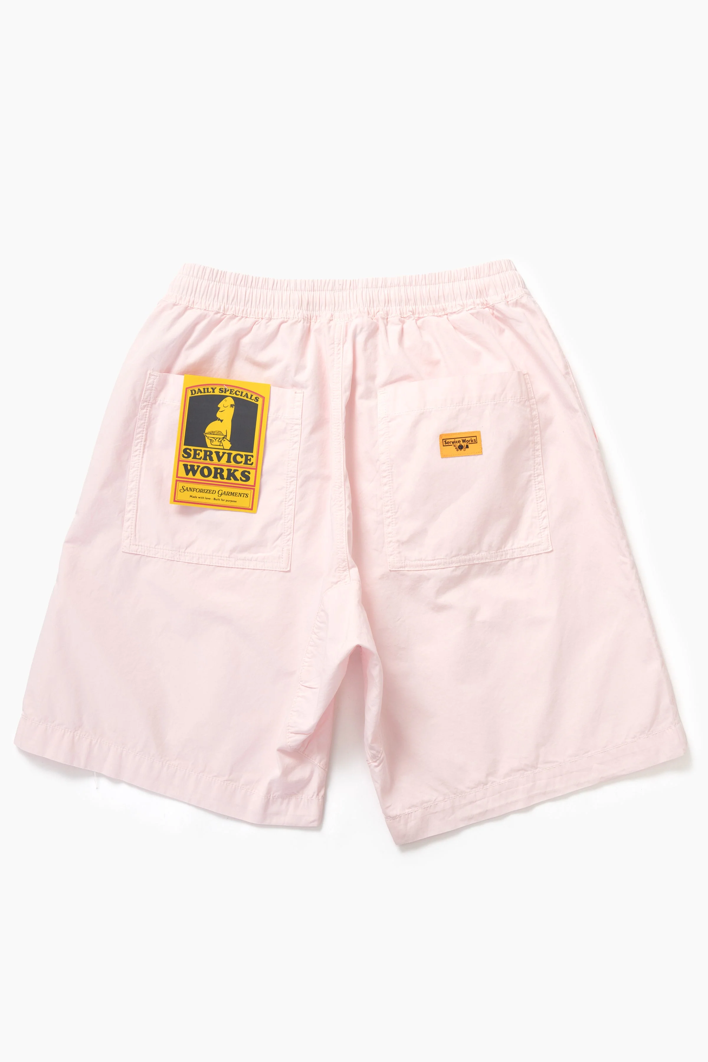 Poplin Chef Shorts - Dusty Pink - Image 6