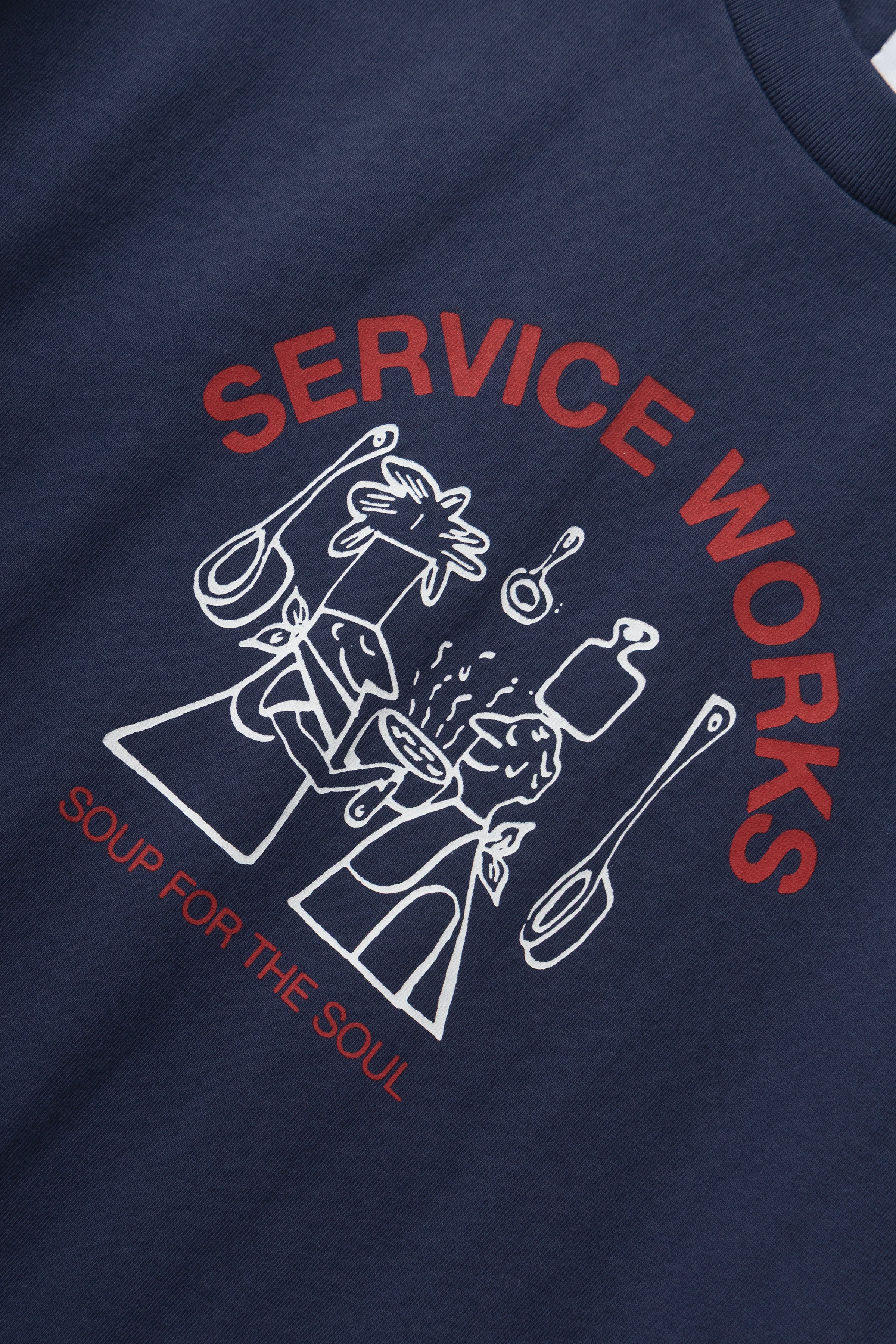 Soup For The Soul Tee - Navy - Image 2