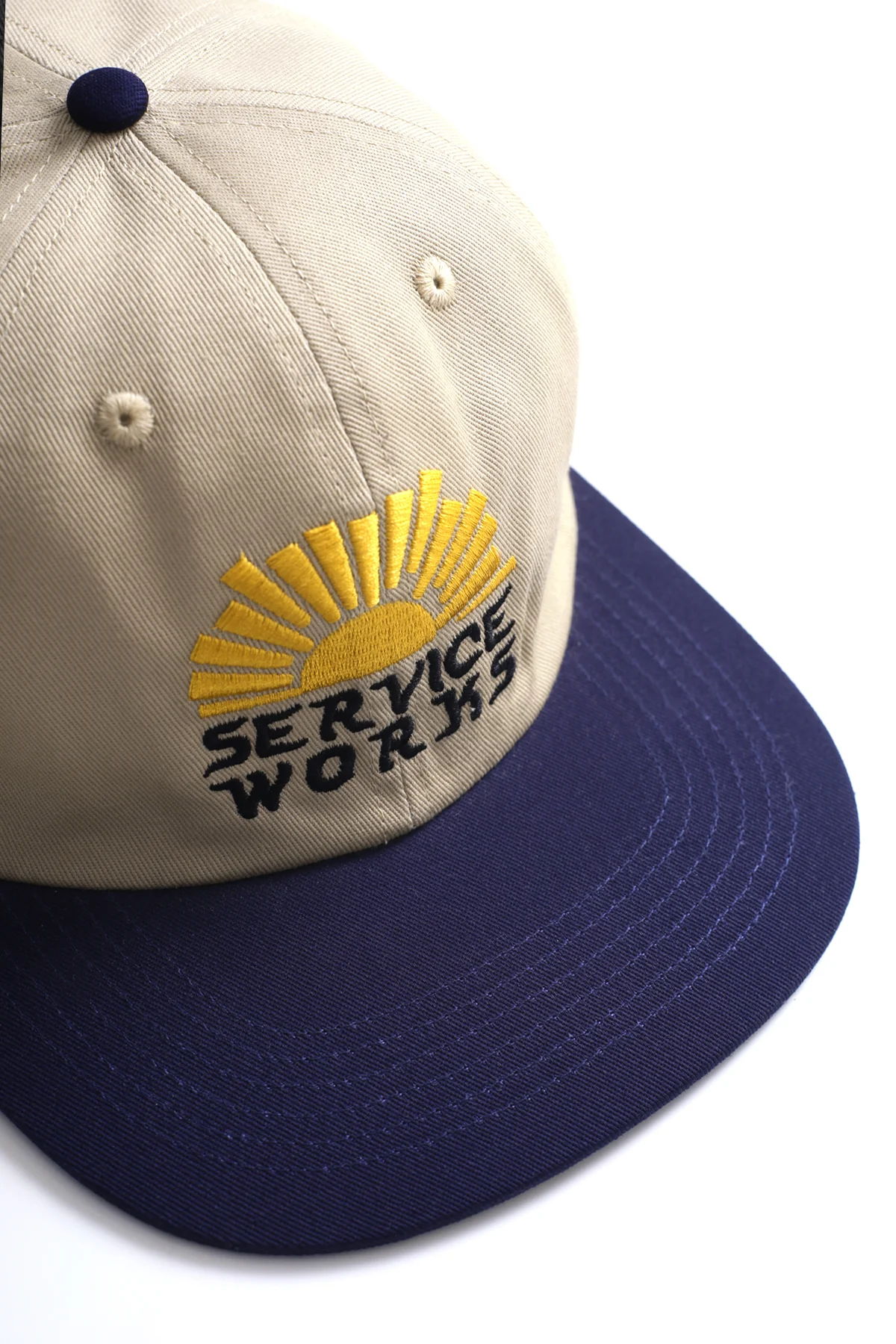 Sunny Side Up Cap - Tan/Navy - Image 2